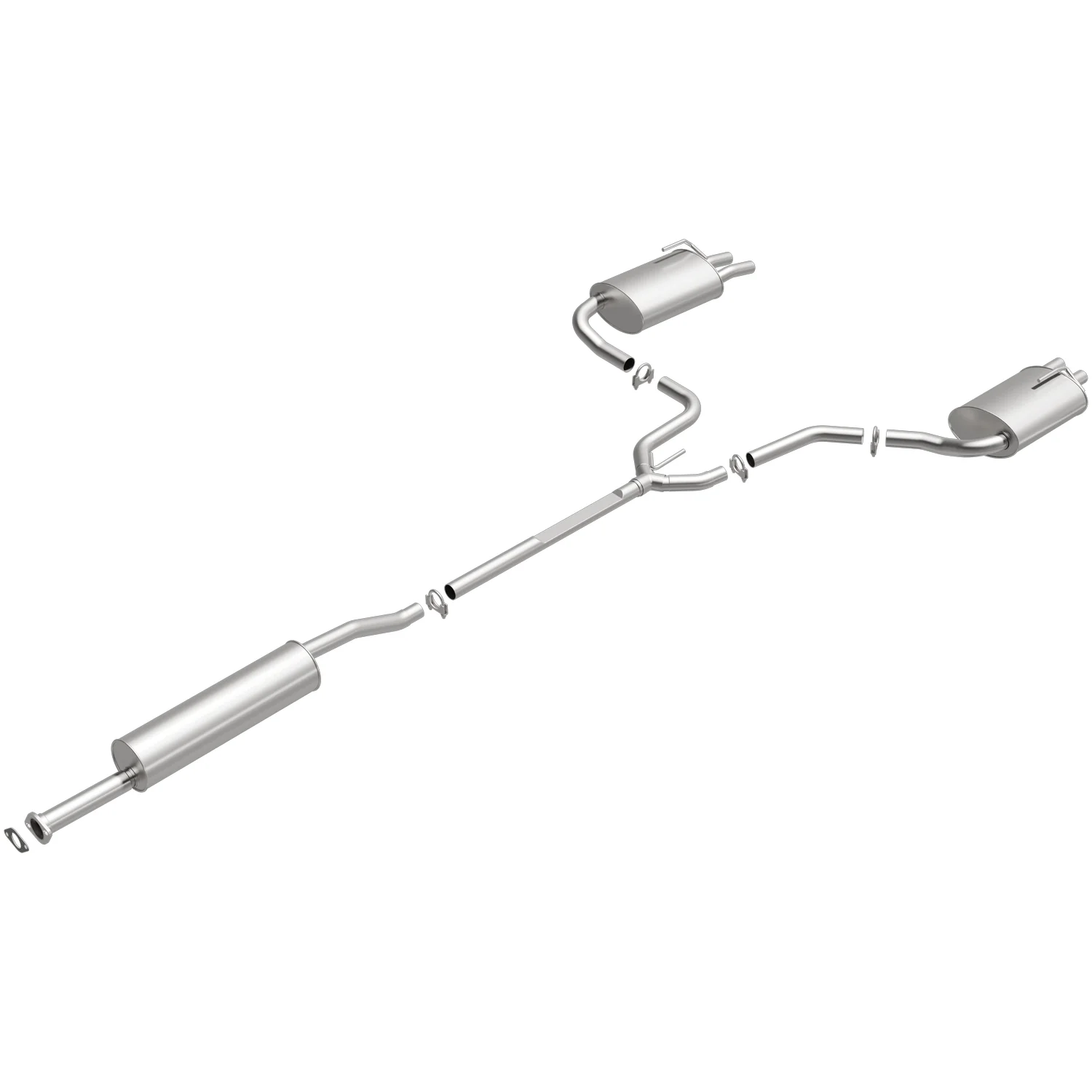 BRExhaust 2004-2008 Nissan Maxima 3.5L Direct-Fit Exhaust System Kit 106-0546 - Image 2