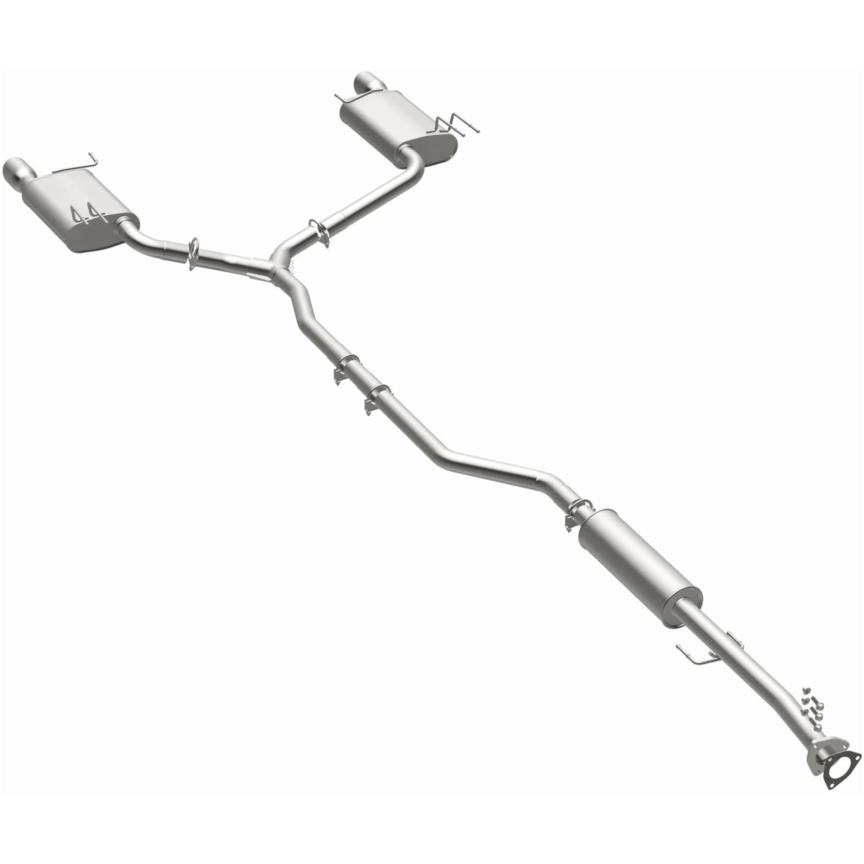 BRExhaust 2008-2012 Honda Accord 3.5L Direct-Fit Exhaust System Kit 106-0547 - Image 2