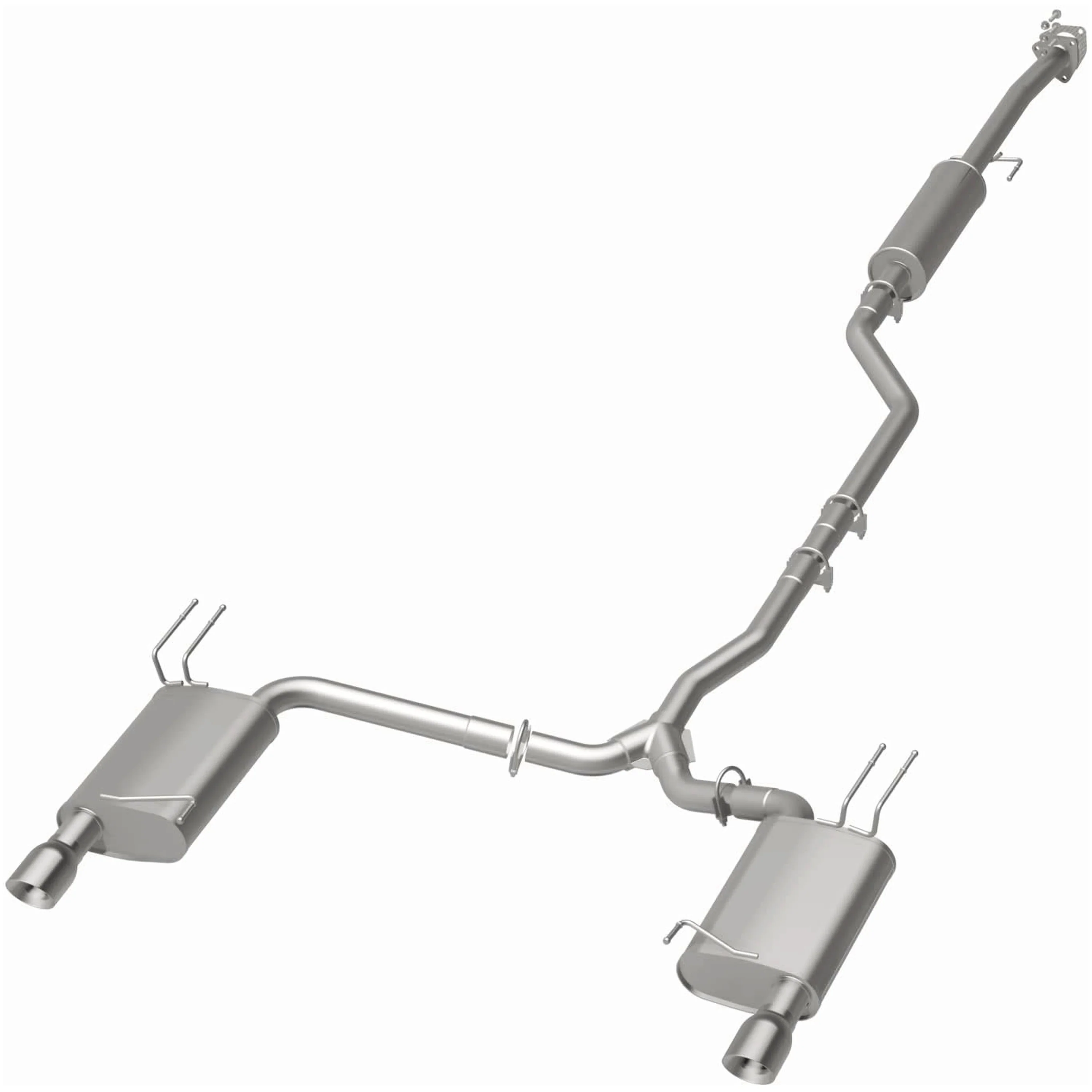 BRExhaust 2008-2012 Honda Accord 3.5L Direct-Fit Exhaust System Kit 106-0547 - Image 3