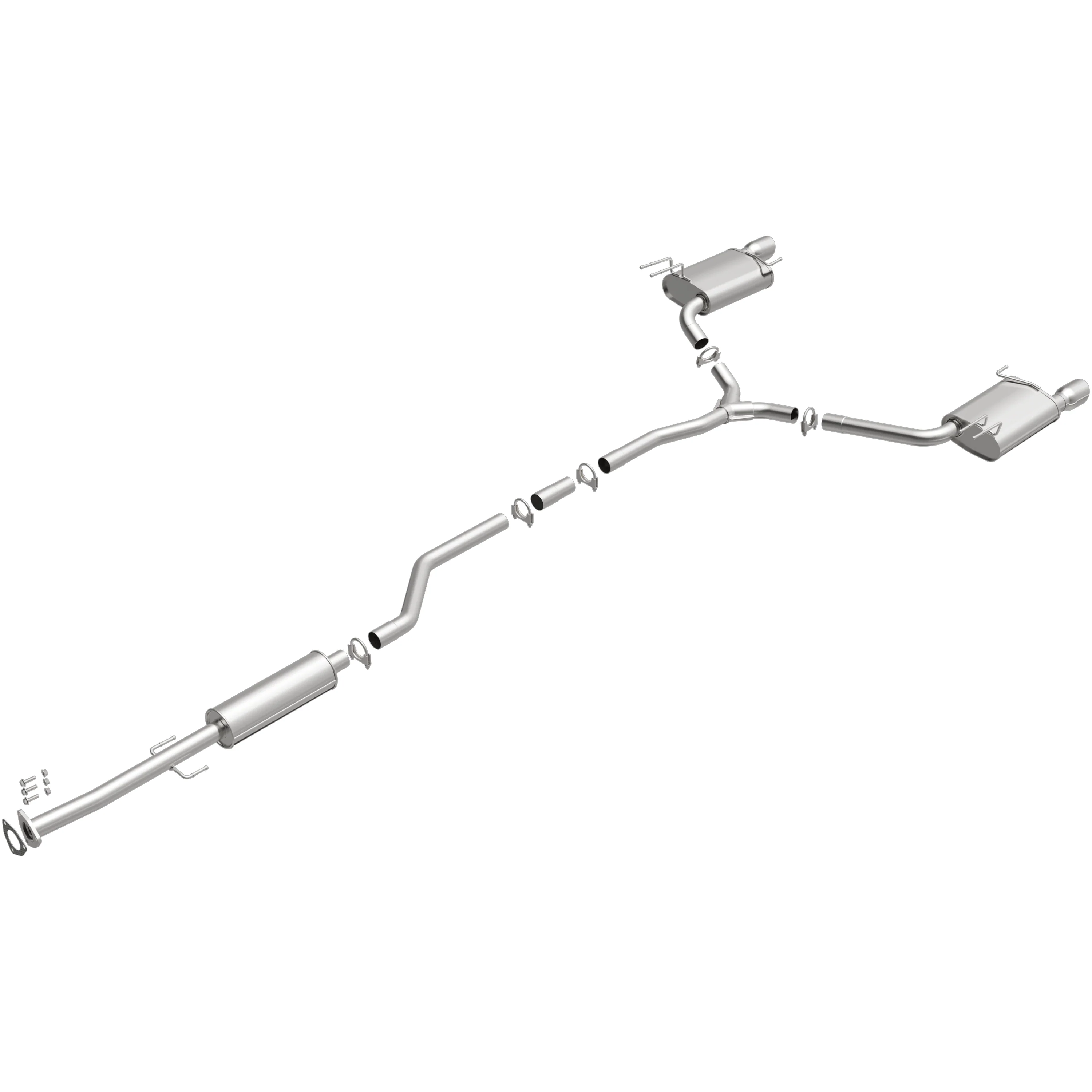 BRExhaust 2008-2012 Honda Accord 3.5L Direct-Fit Exhaust System Kit 106-0547 - Image 4