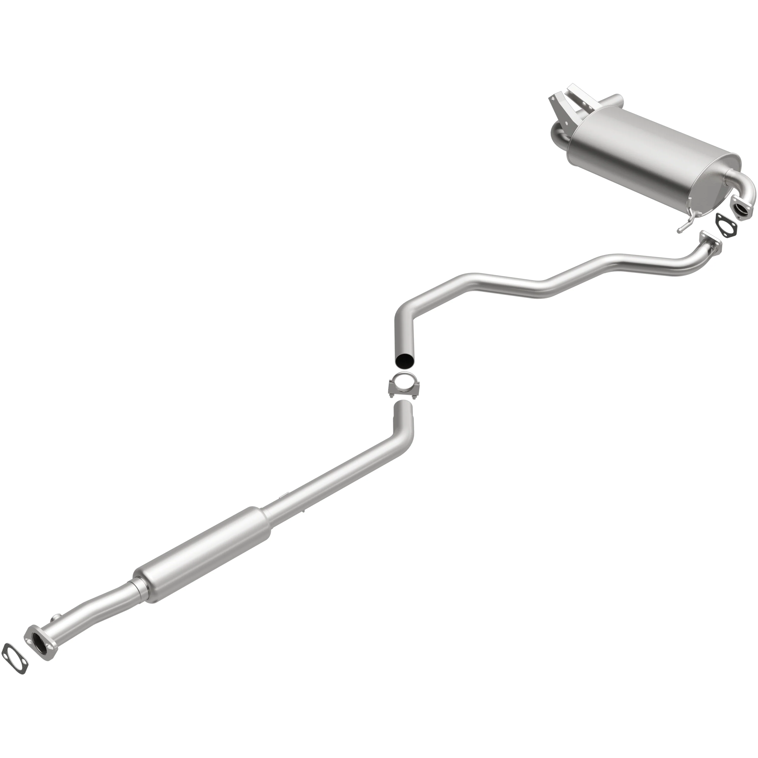 BRExhaust 2003-2006 Mitsubishi Outlander 2.4L Direct-Fit Exhaust System Kit 106-0552 - Image 2
