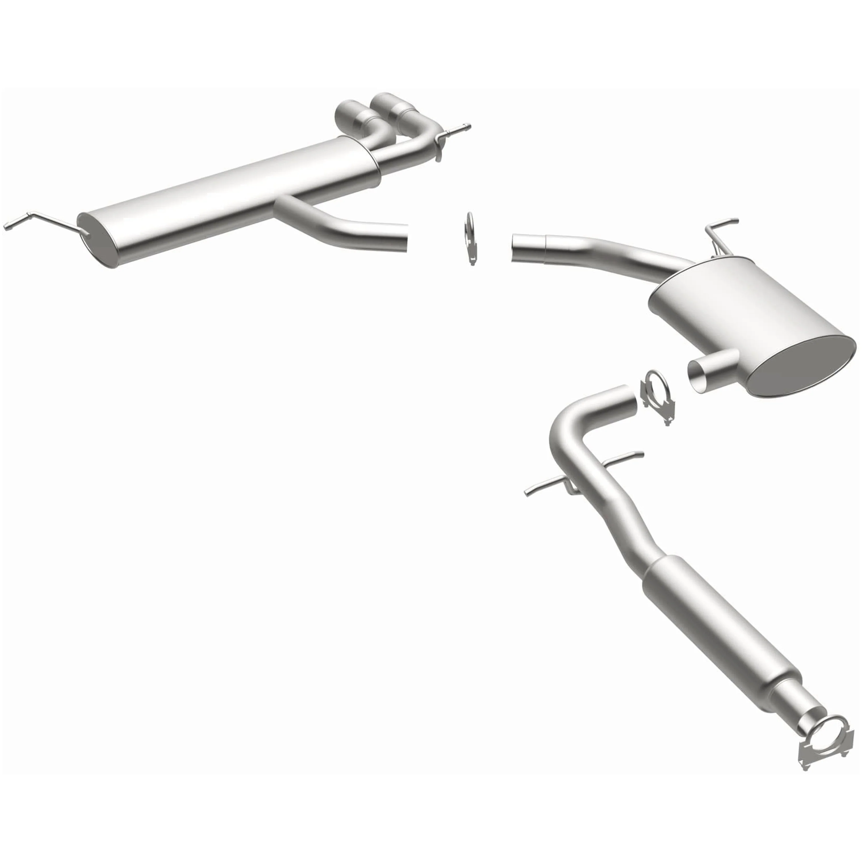 BRExhaust 2006-2009 Volkswagen Rabbit 2.5L | 2010-2014 Volkswagen Golf 2.5L Direct-Fit Exhaust System Kit 106-0554 - Image 2