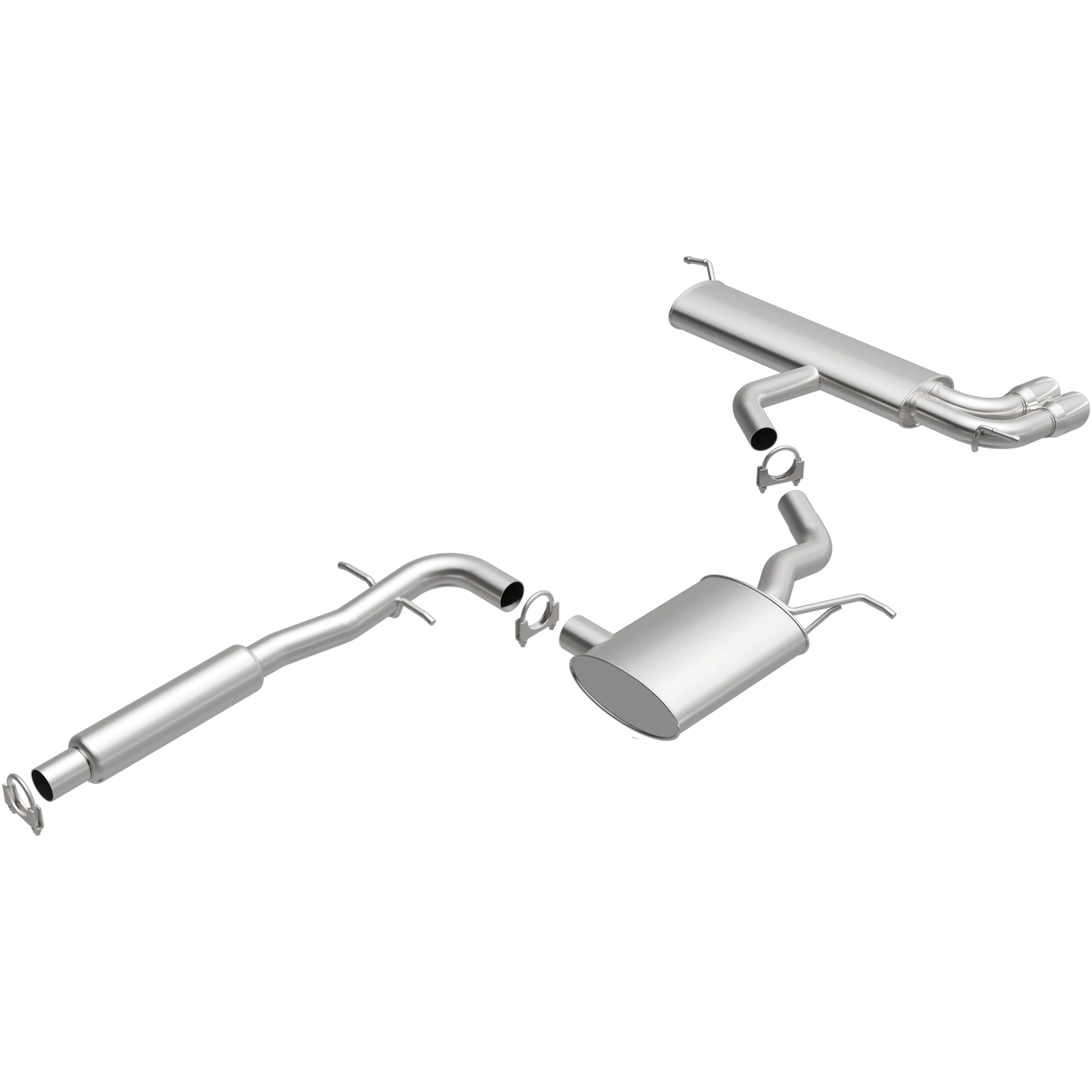 BRExhaust 2006-2009 Volkswagen Rabbit 2.5L | 2010-2014 Volkswagen Golf 2.5L Direct-Fit Exhaust System Kit 106-0554 - Image 4