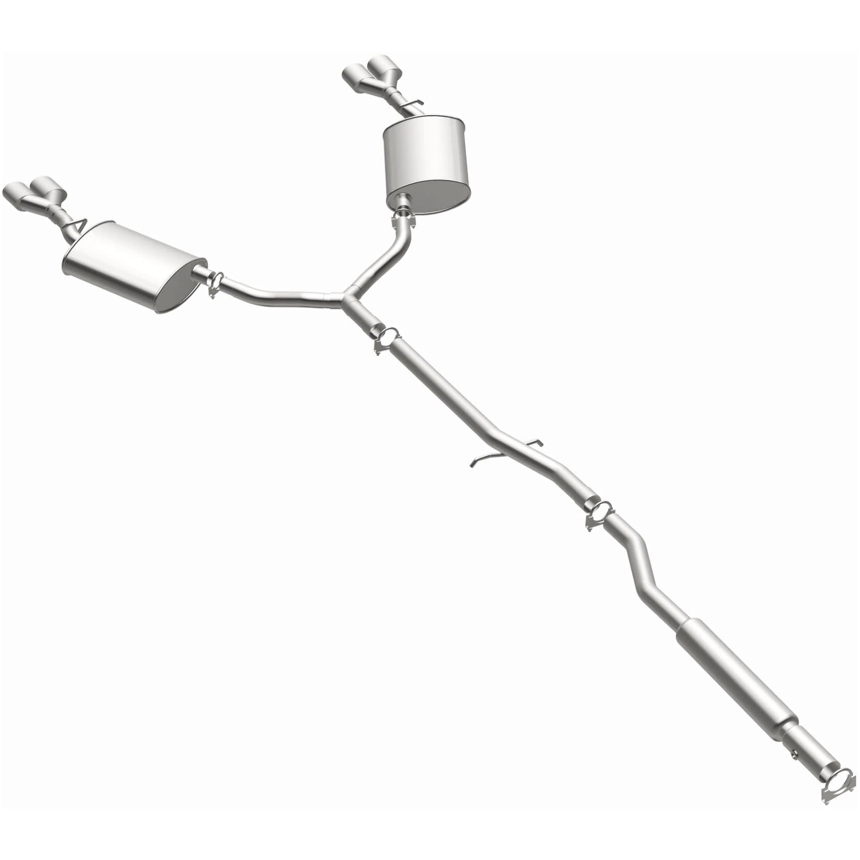 BRExhaust 2006-2008 Cadillac DTS 4.6L | 2000-2005 Cadillac DeVille 4.6L Direct-Fit Exhaust System Kit 106-0559 - Image 2