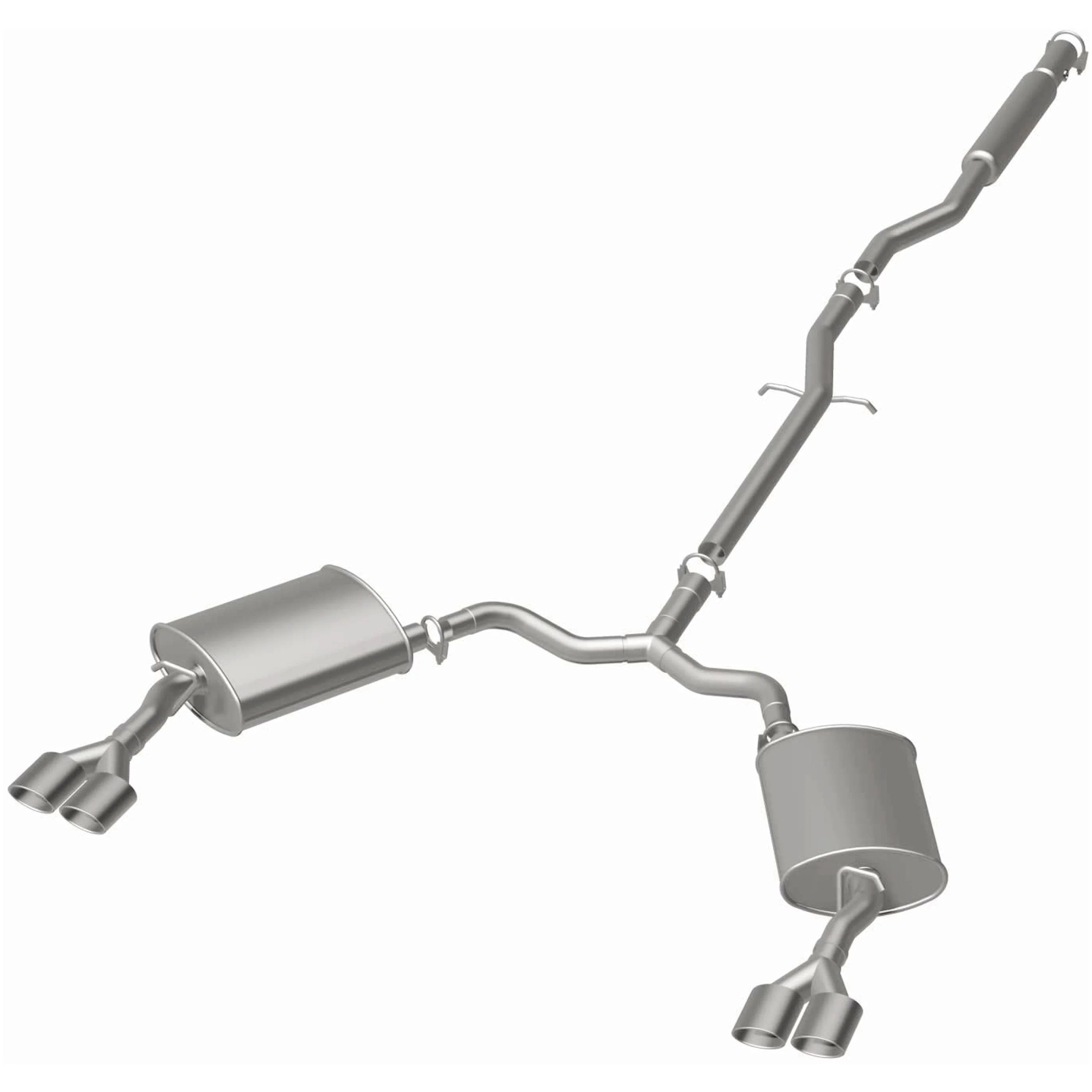 BRExhaust 2006-2008 Cadillac DTS 4.6L | 2000-2005 Cadillac DeVille 4.6L Direct-Fit Exhaust System Kit 106-0559 - Image 3
