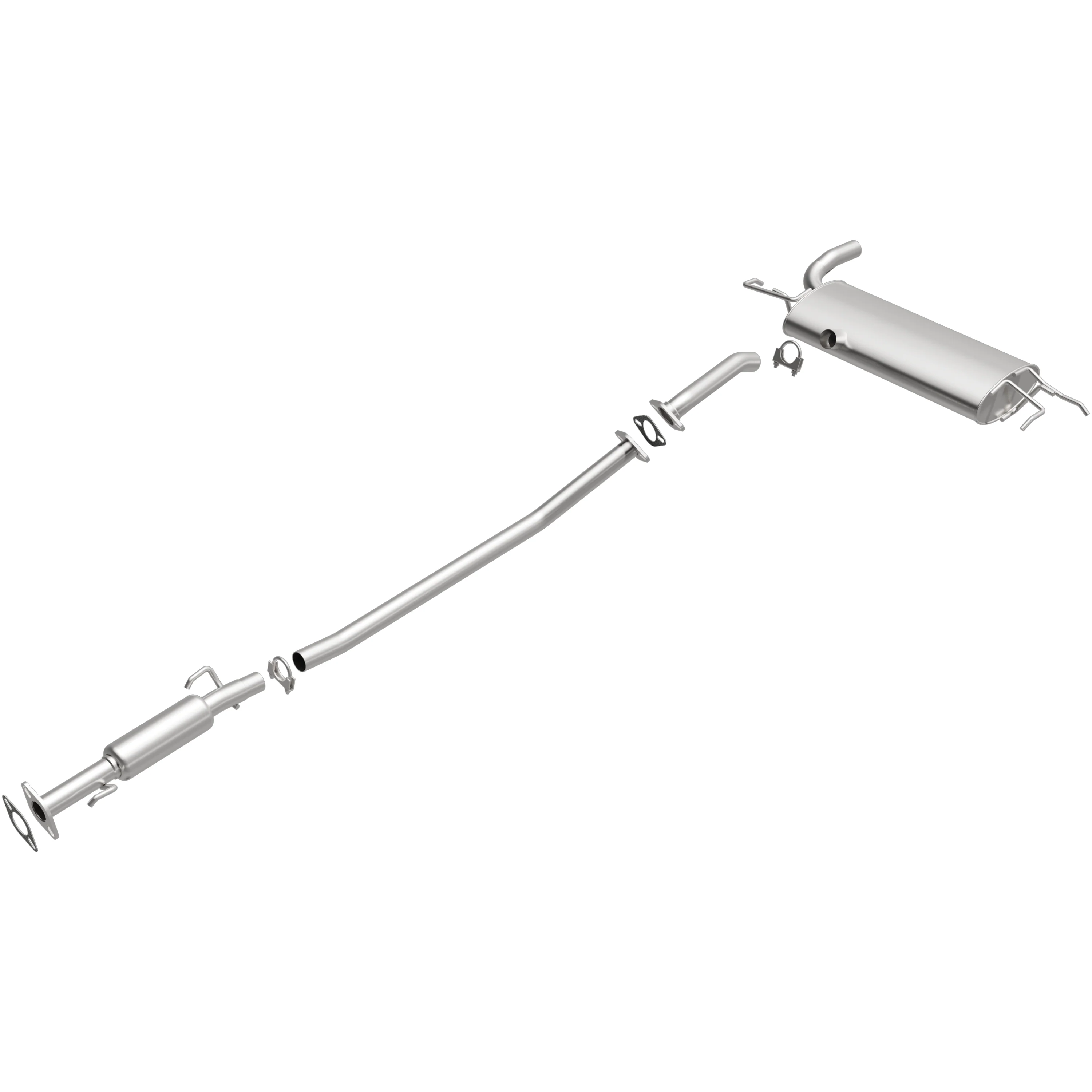 BRExhaust 2005-2010 Kia Sportage 2.0L | 2005-2008 Hyundai Tucson 2.0L Direct-Fit Exhaust System Kit 106-0561 - Image 2