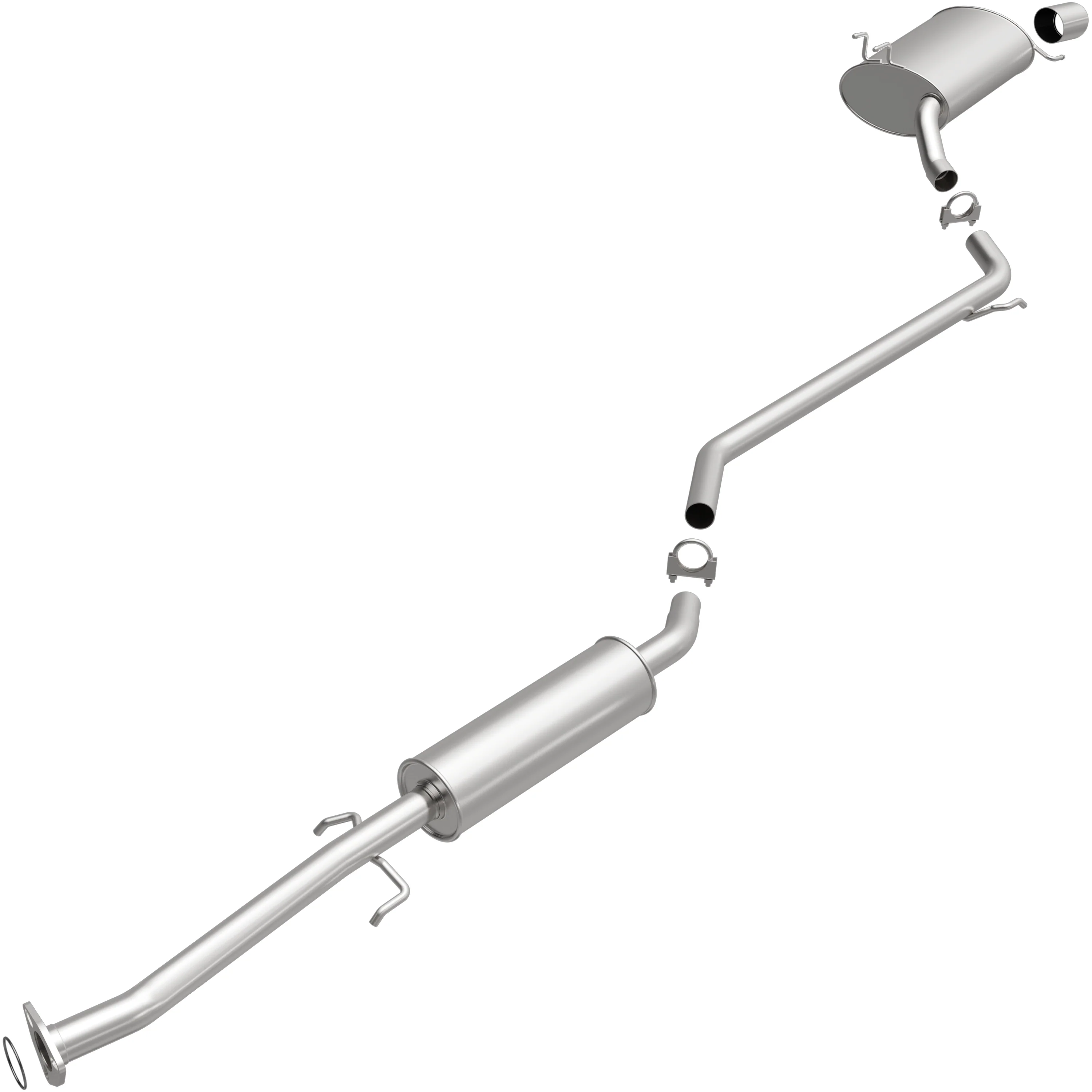 BRExhaust 2008-2012 Honda Accord 2.4L Direct-Fit Exhaust System Kit 106-0572 - Image 4