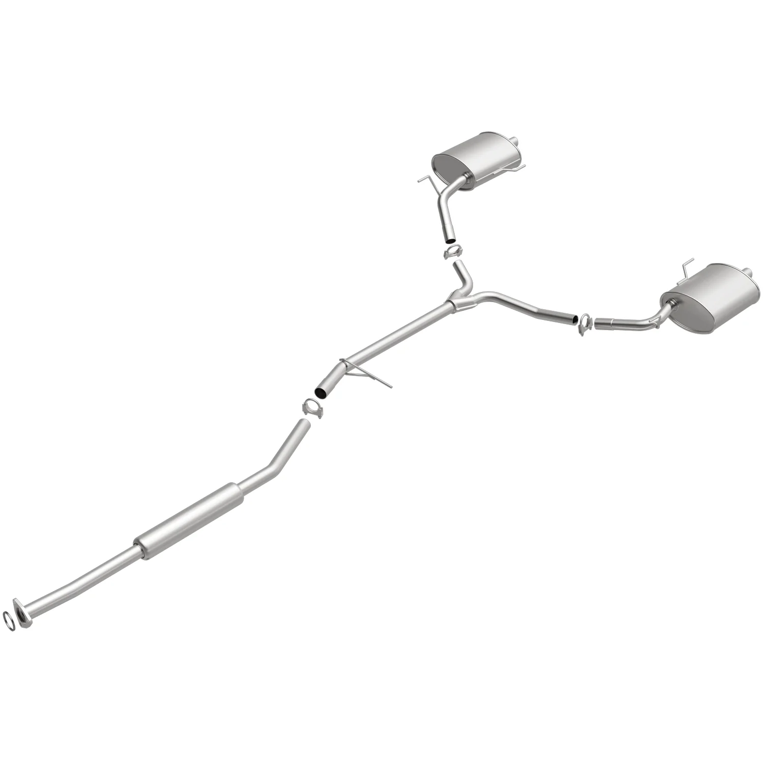 BRExhaust 2003-2005 Honda Accord 3.0L Direct-Fit Exhaust System Kit 106-0573 - Image 2