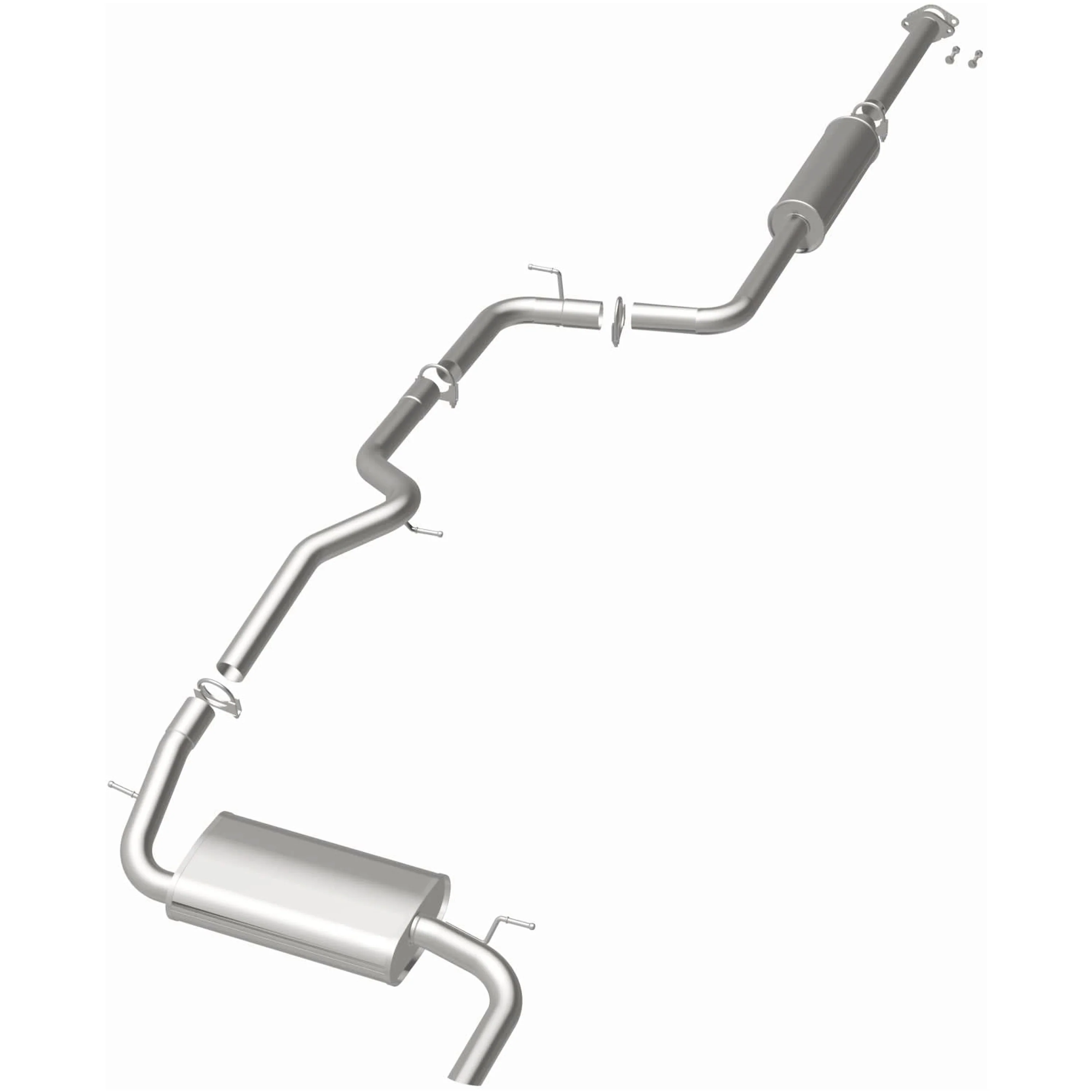 BRExhaust 2012-2017 Ford Focus 2.0L Direct-Fit Exhaust System Kit 106-0583 - Image 3
