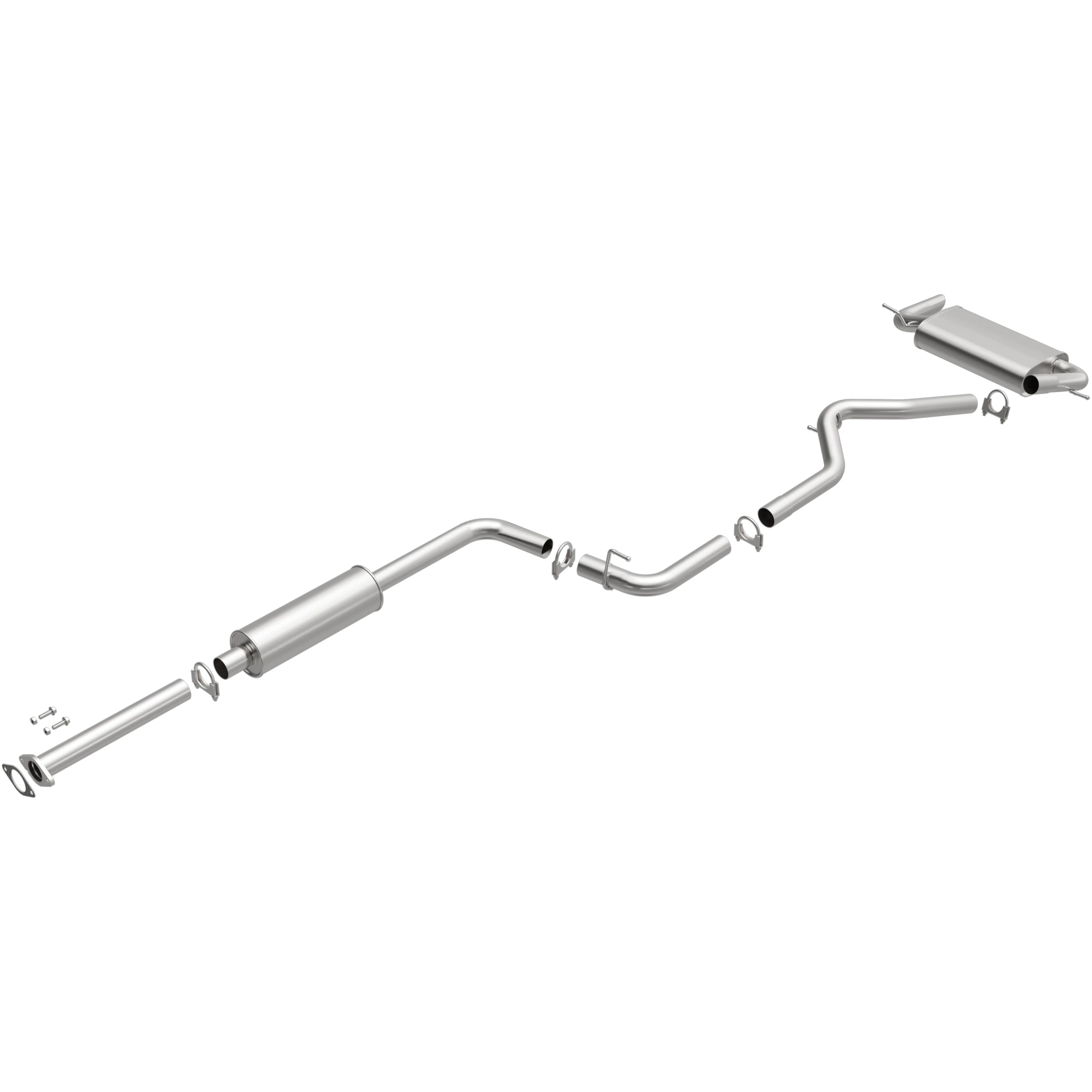 BRExhaust 2012-2017 Ford Focus 2.0L Direct-Fit Exhaust System Kit 106-0583 - Image 4