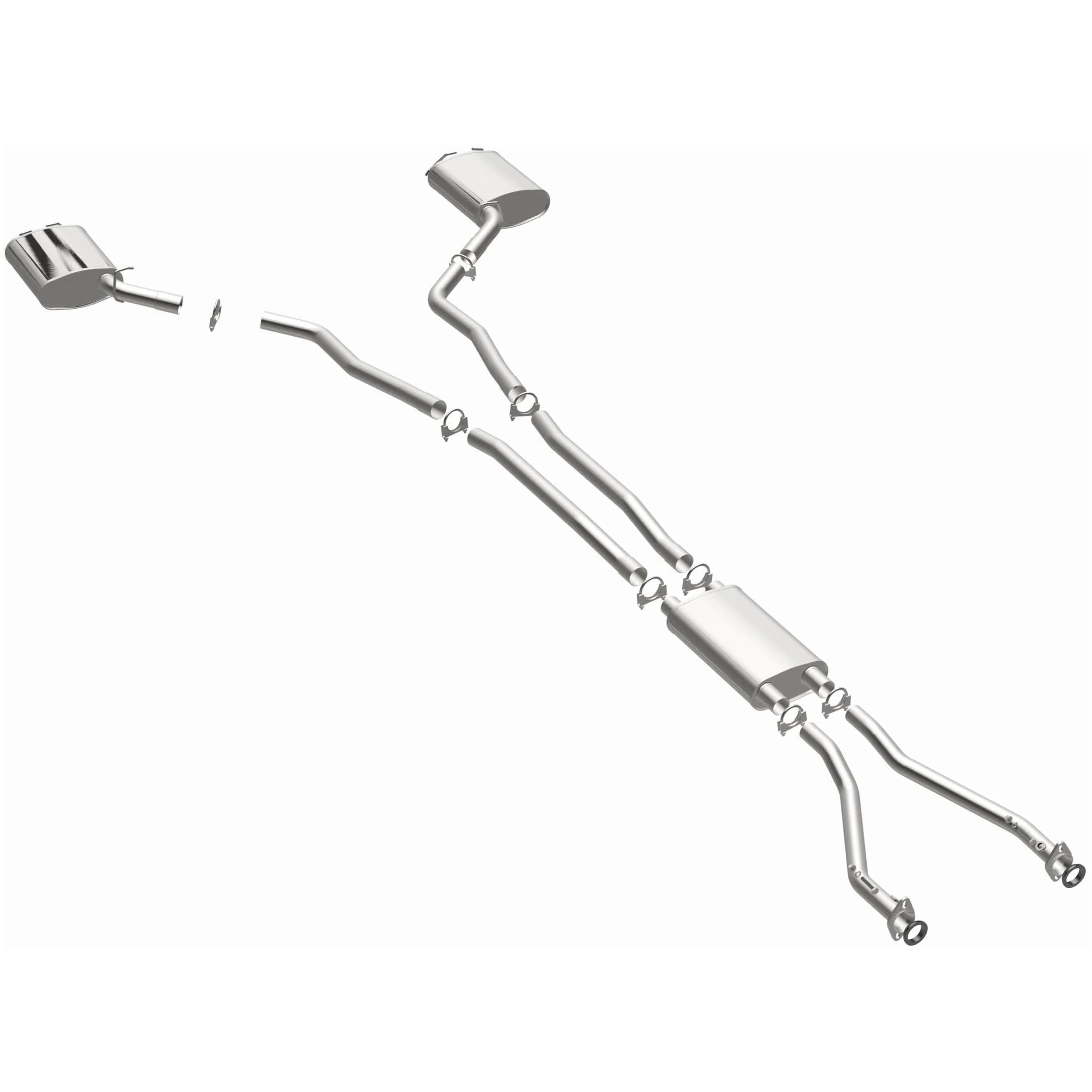 BRExhaust 2005-2007 Cadillac STS 3.6L | 2004-2007 Cadillac CTS 3.6L Direct-Fit Exhaust System Kit 106-0586 - Image 2