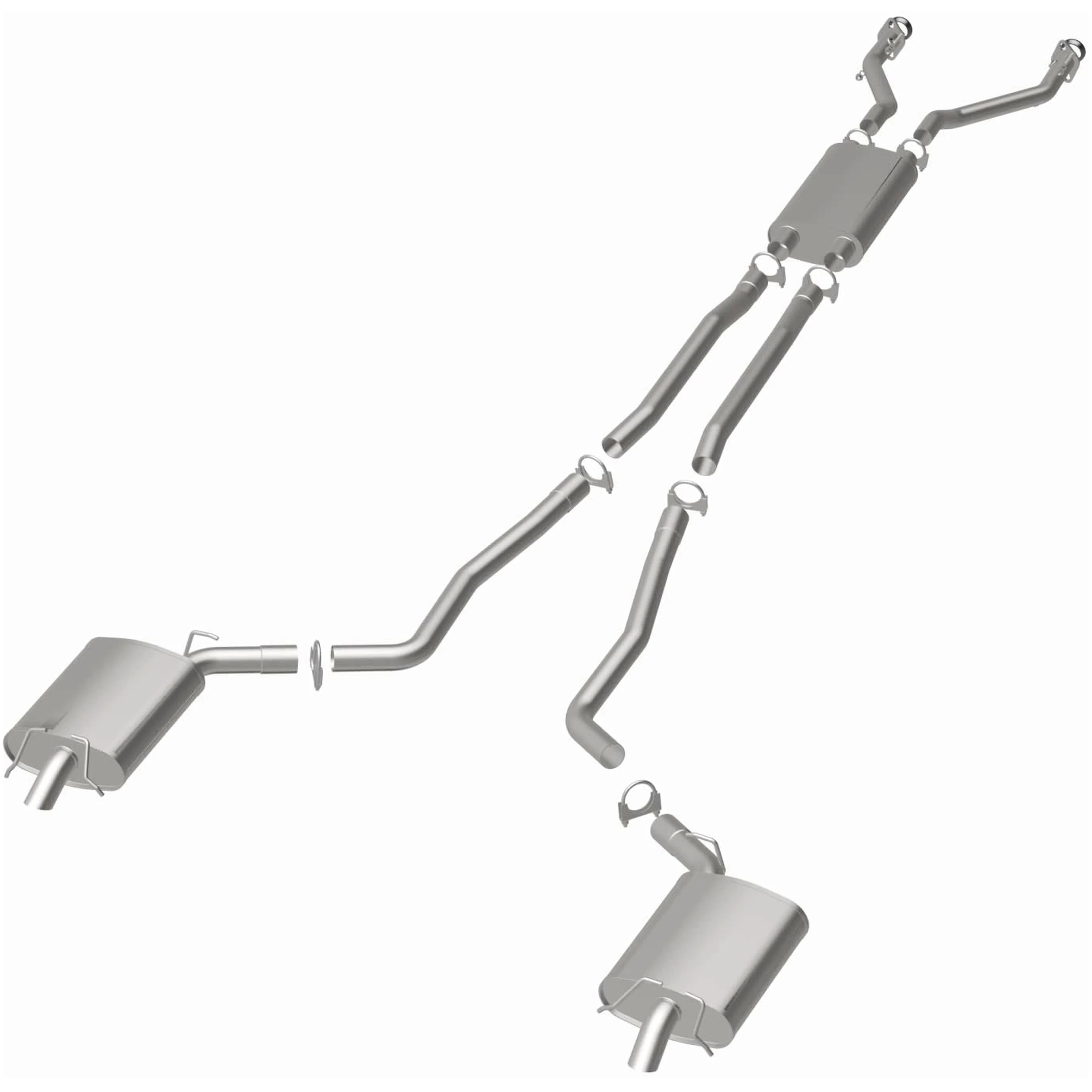 BRExhaust 2005-2007 Cadillac STS 3.6L | 2004-2007 Cadillac CTS 3.6L Direct-Fit Exhaust System Kit 106-0586 - Image 3