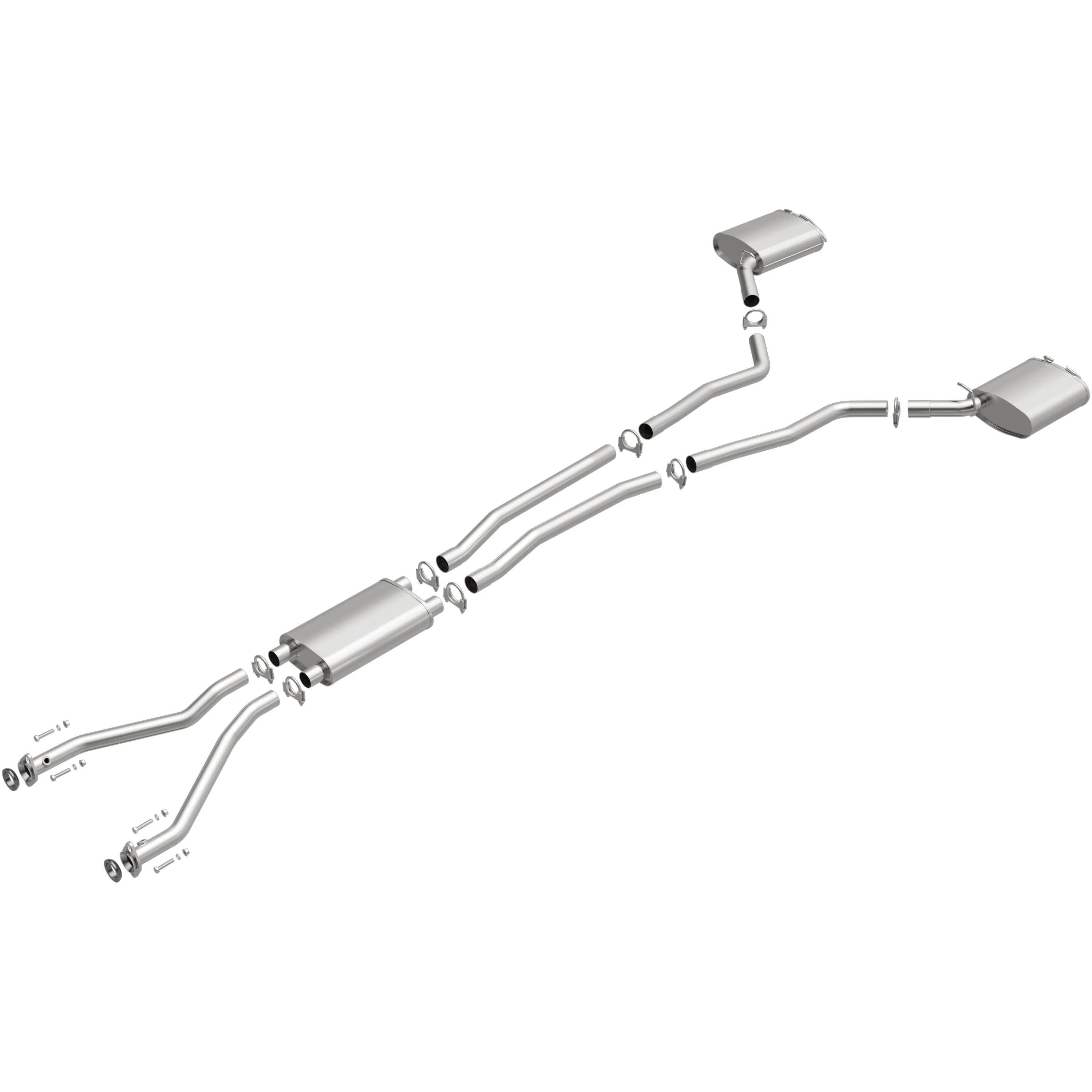 BRExhaust 2005-2007 Cadillac STS 3.6L | 2004-2007 Cadillac CTS 3.6L Direct-Fit Exhaust System Kit 106-0586 - Image 4