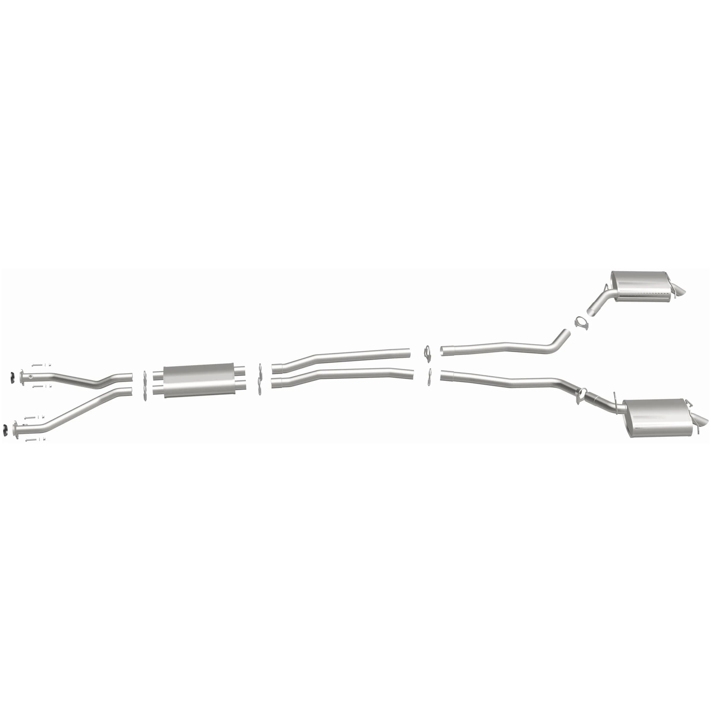 BRExhaust 2005-2007 Cadillac STS 3.6L | 2004-2007 Cadillac CTS 3.6L Direct-Fit Exhaust System Kit 106-0586 - Image 5