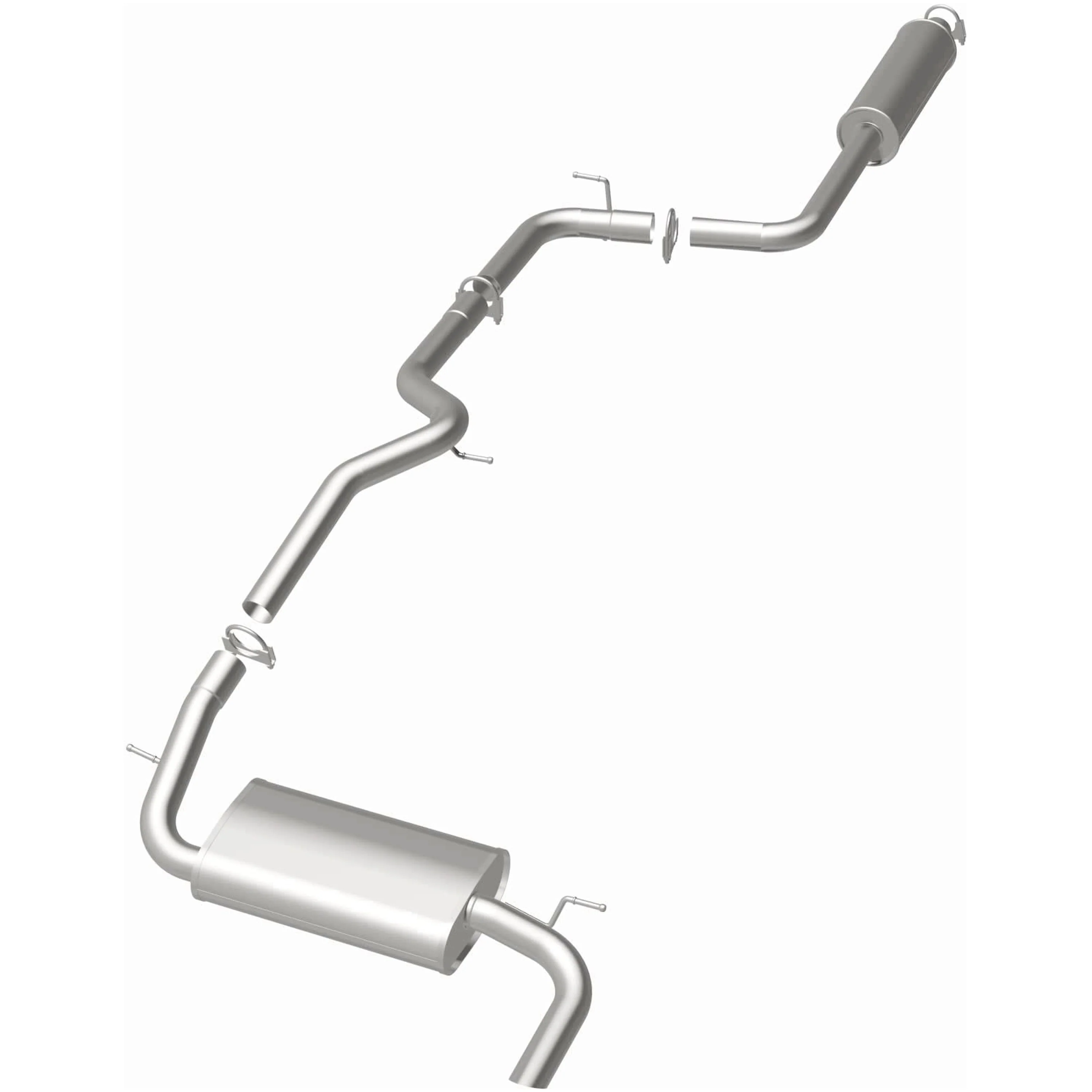 BRExhaust 2012-2018 Ford Focus 2.0L Direct-Fit Exhaust System Kit 106-0593 - Image 3