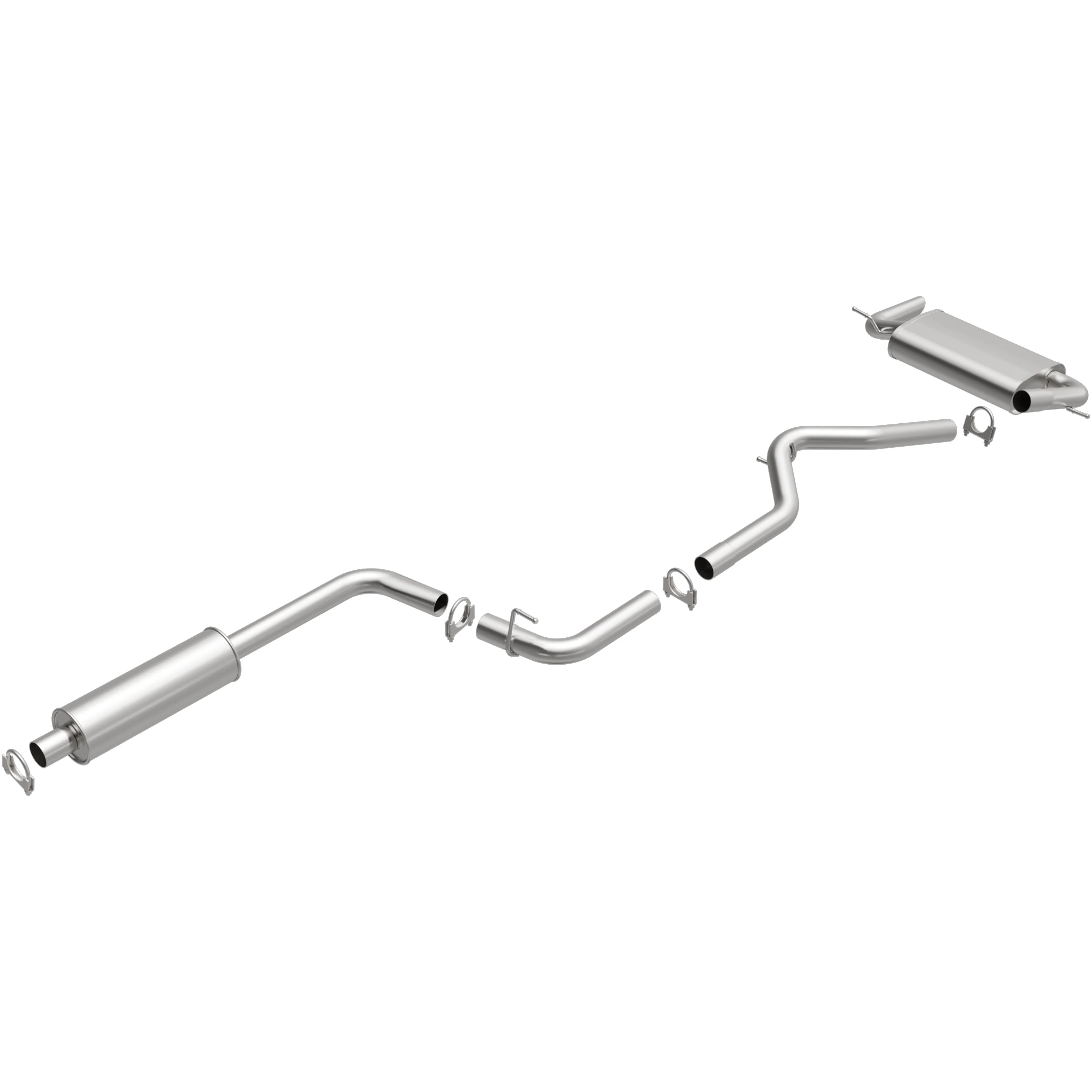BRExhaust 2012-2018 Ford Focus 2.0L Direct-Fit Exhaust System Kit 106-0593 - Image 4
