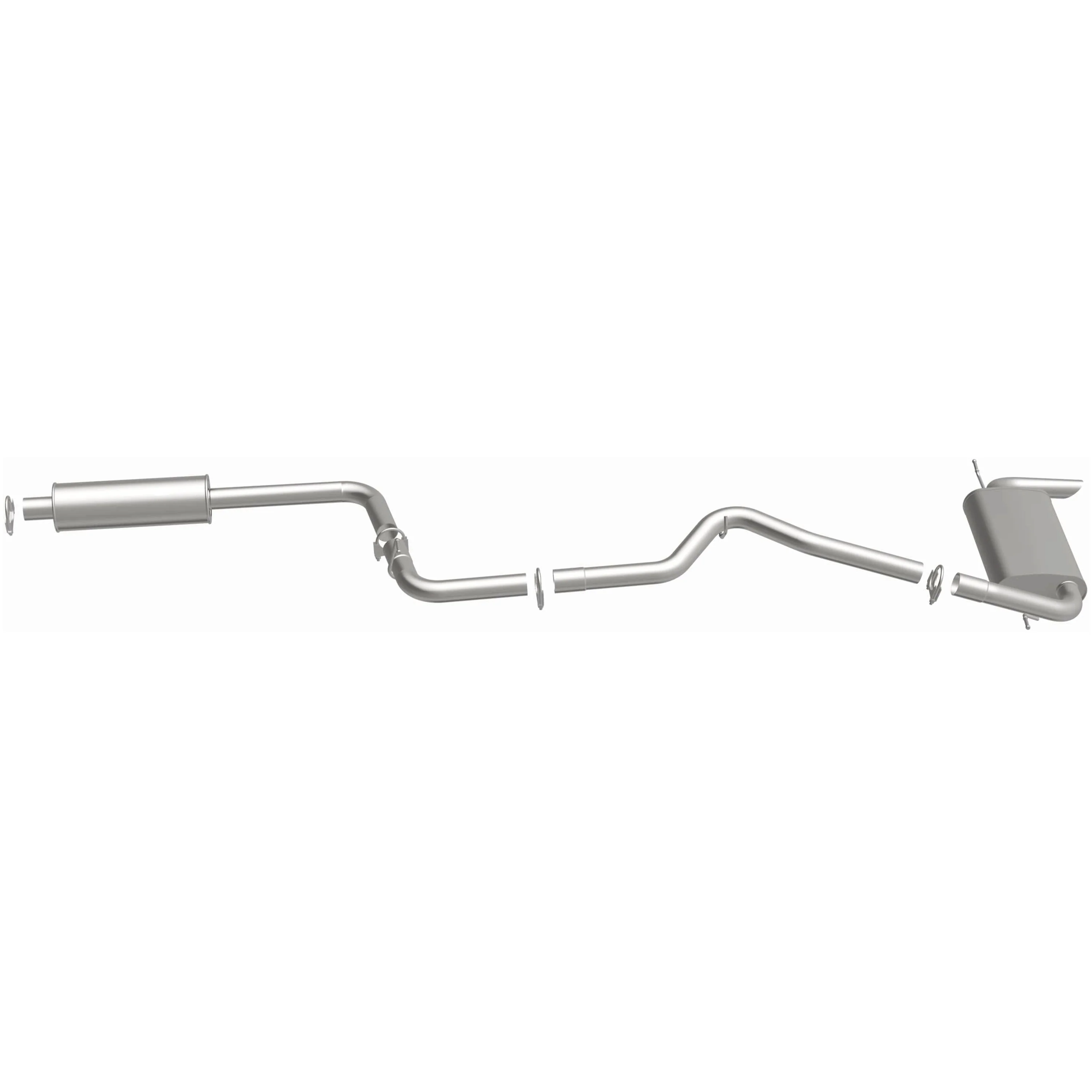 BRExhaust 2012-2018 Ford Focus 2.0L Direct-Fit Exhaust System Kit 106-0593 - Image 5