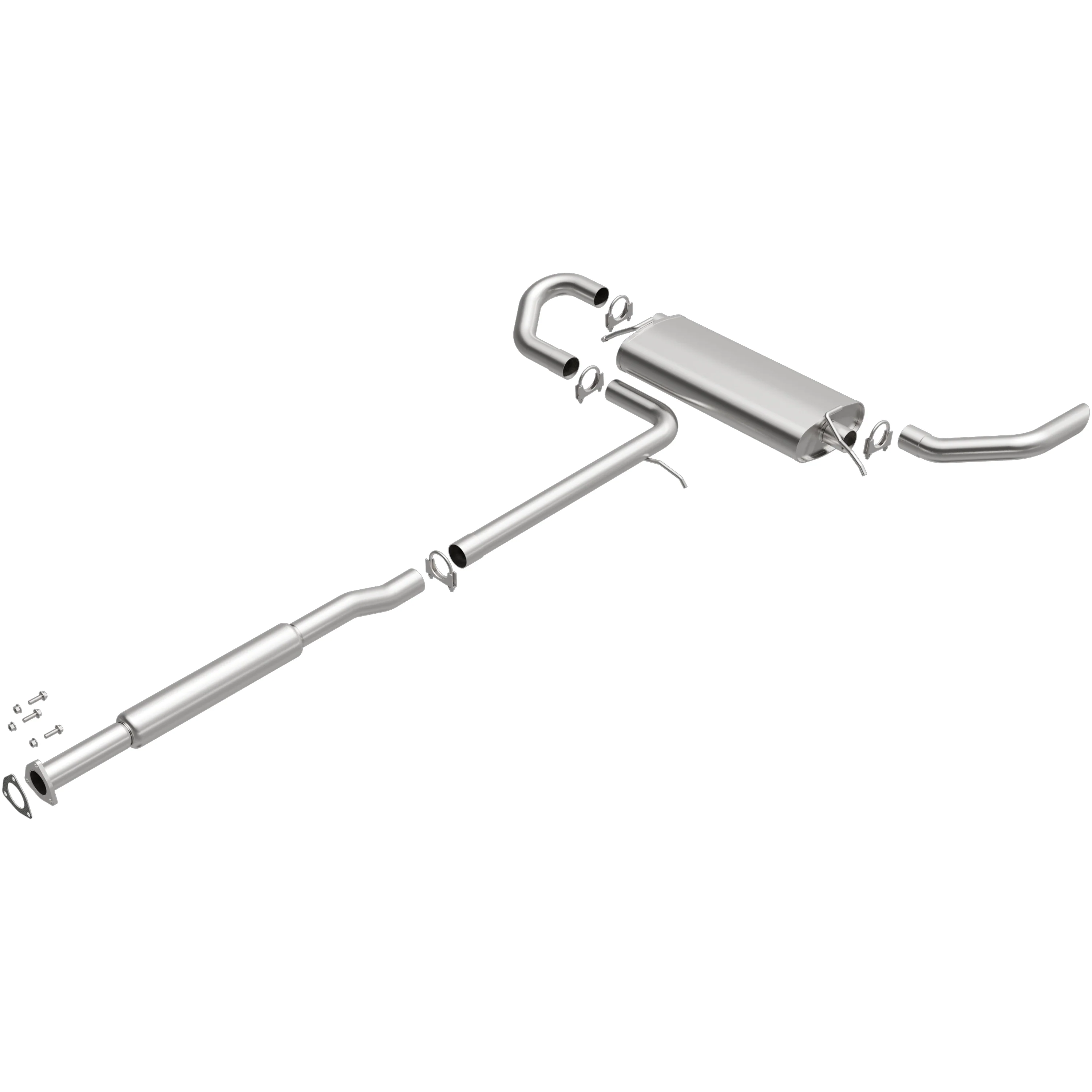 BRExhaust 2007-2009 Chevrolet Equinox 3.4L | 2007-2009 Pontiac Torrent 3.4L Direct-Fit Exhaust System Kit 106-0594 - Image 4