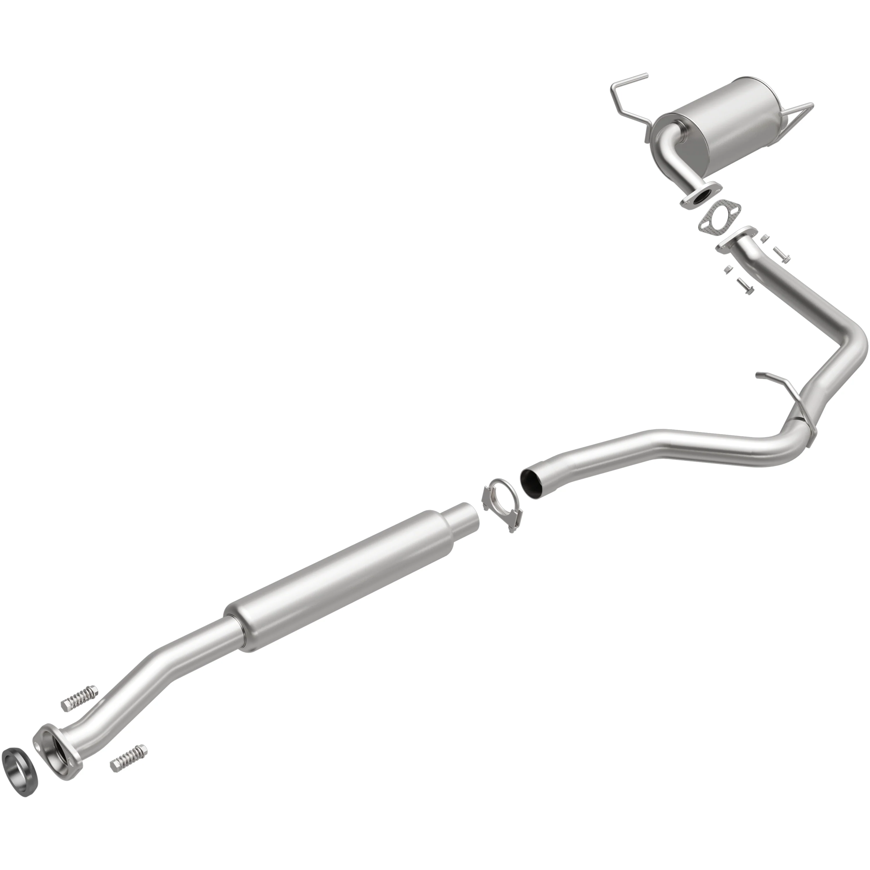 BRExhaust 2014-2018 Subaru Forester 2.5L Direct-Fit Exhaust System Kit 106-0596 - Image 4