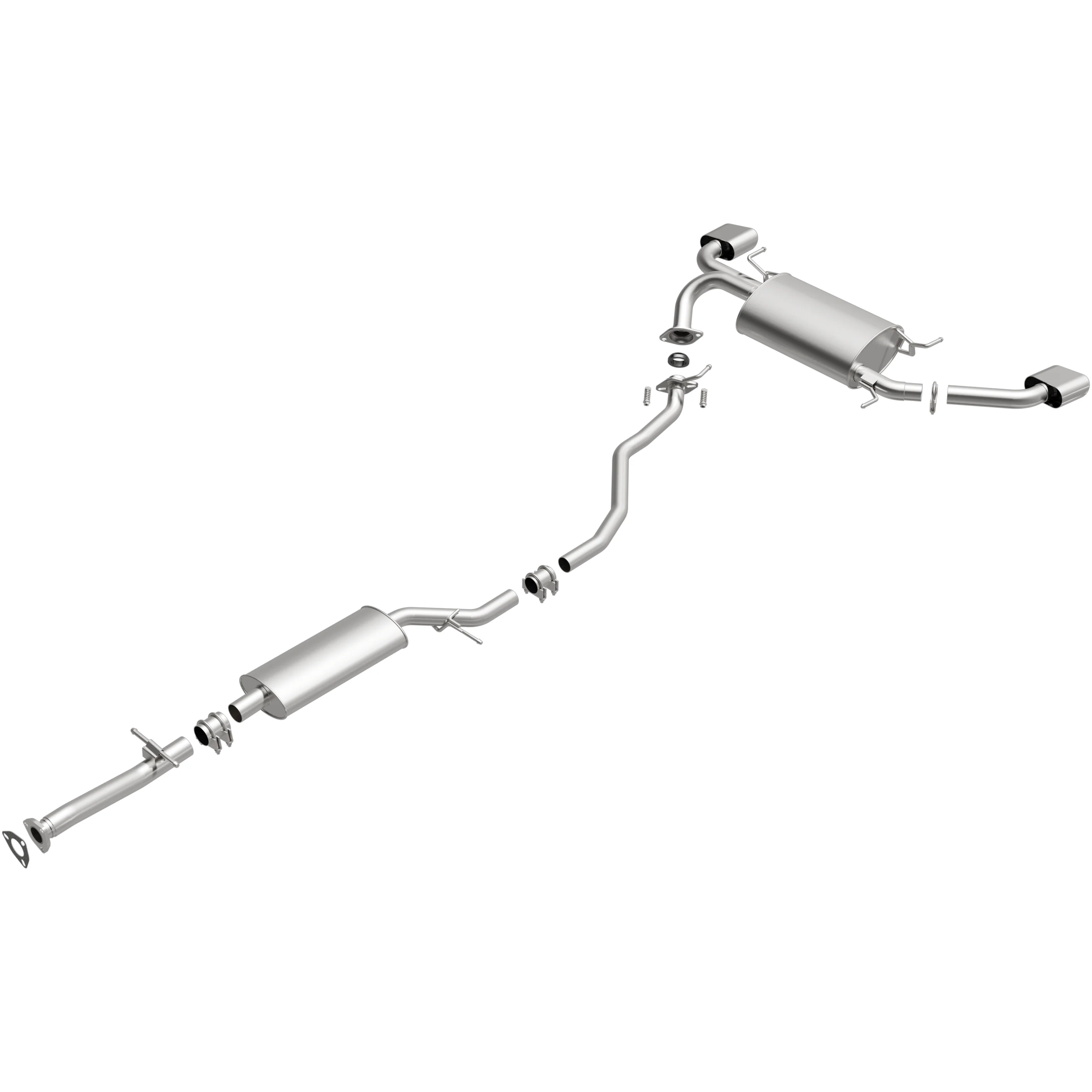 BRExhaust 2010-2012 Acura RDX 2.3L Direct-Fit Exhaust System Kit 106-0601 - Image 2