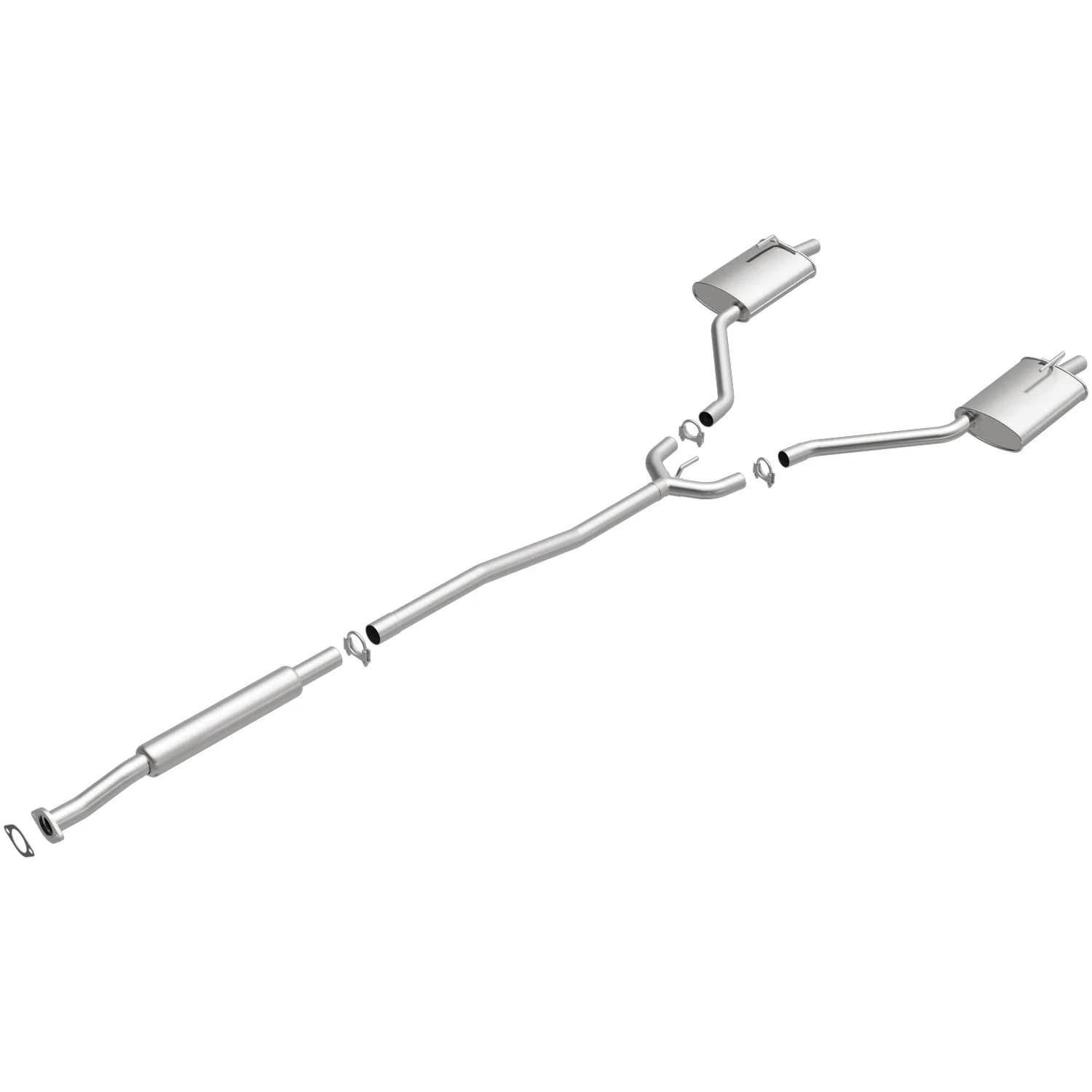 BRExhaust 2002-2006 Nissan Altima 3.5L Direct-Fit Exhaust System Kit 106-0616 - Image 2