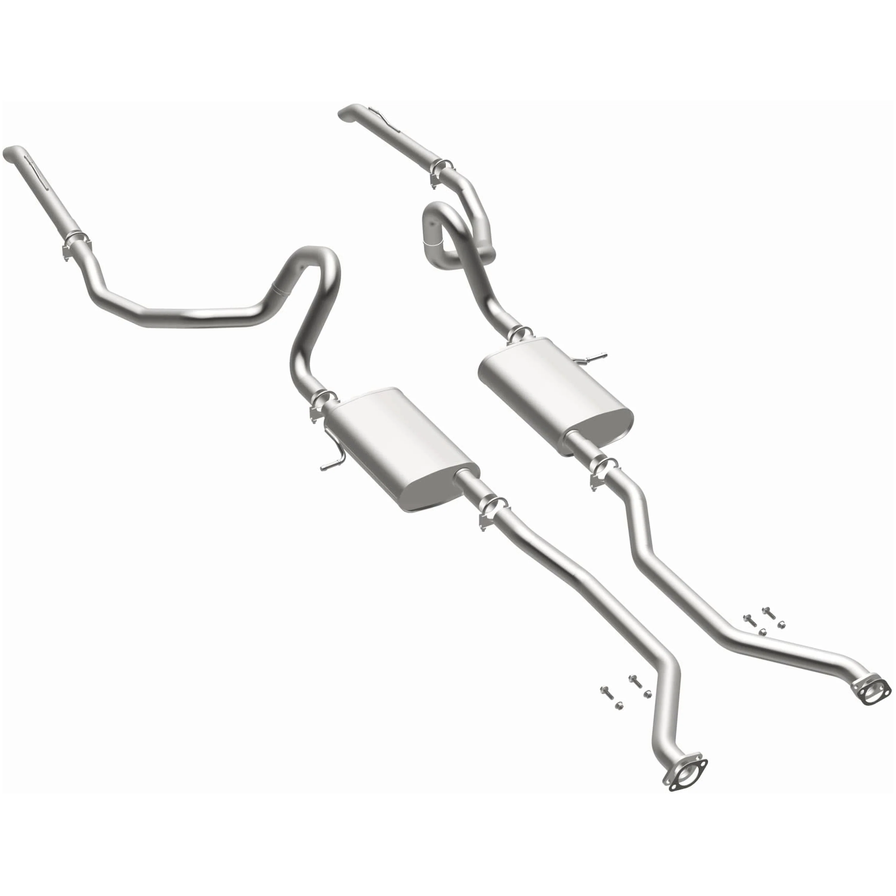 BRExhaust 2003-2011 Ford Crown Victoria 4.6L | 2003-2011 Mercury Grand Marquis 4.6L Direct-Fit Exhaust System Kit 106-0618 - Image 2