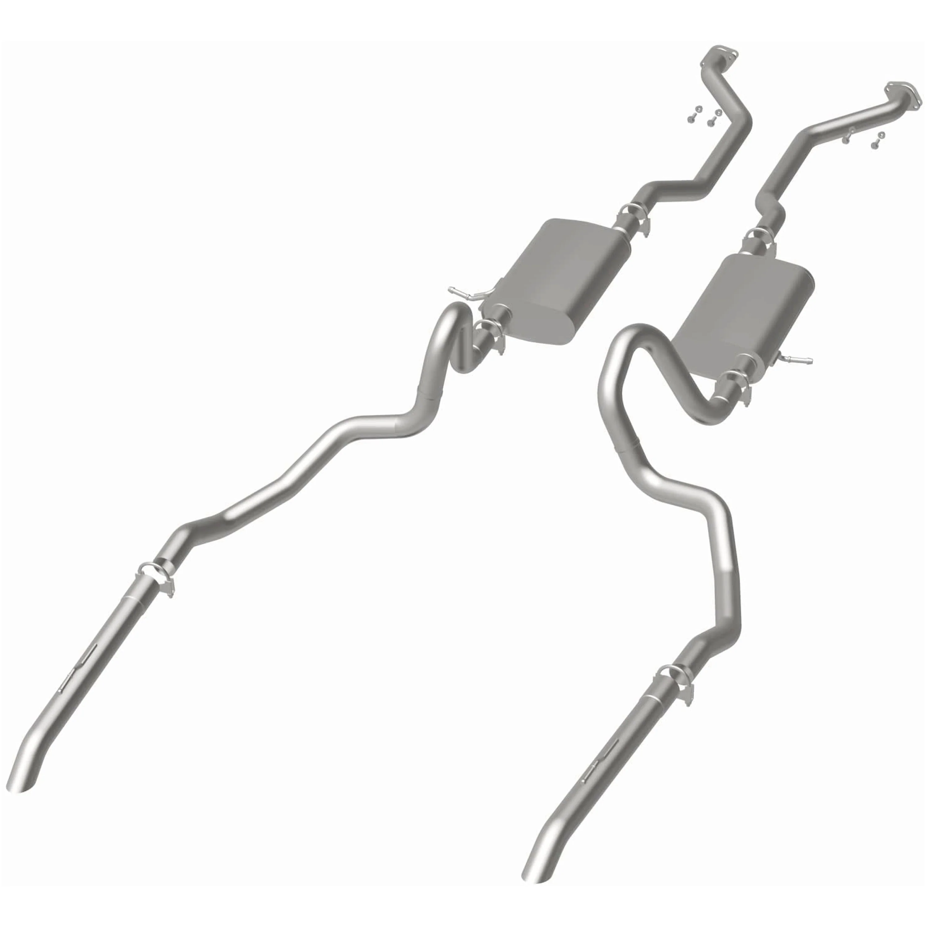 BRExhaust 2003-2011 Ford Crown Victoria 4.6L | 2003-2011 Mercury Grand Marquis 4.6L Direct-Fit Exhaust System Kit 106-0618 - Image 3