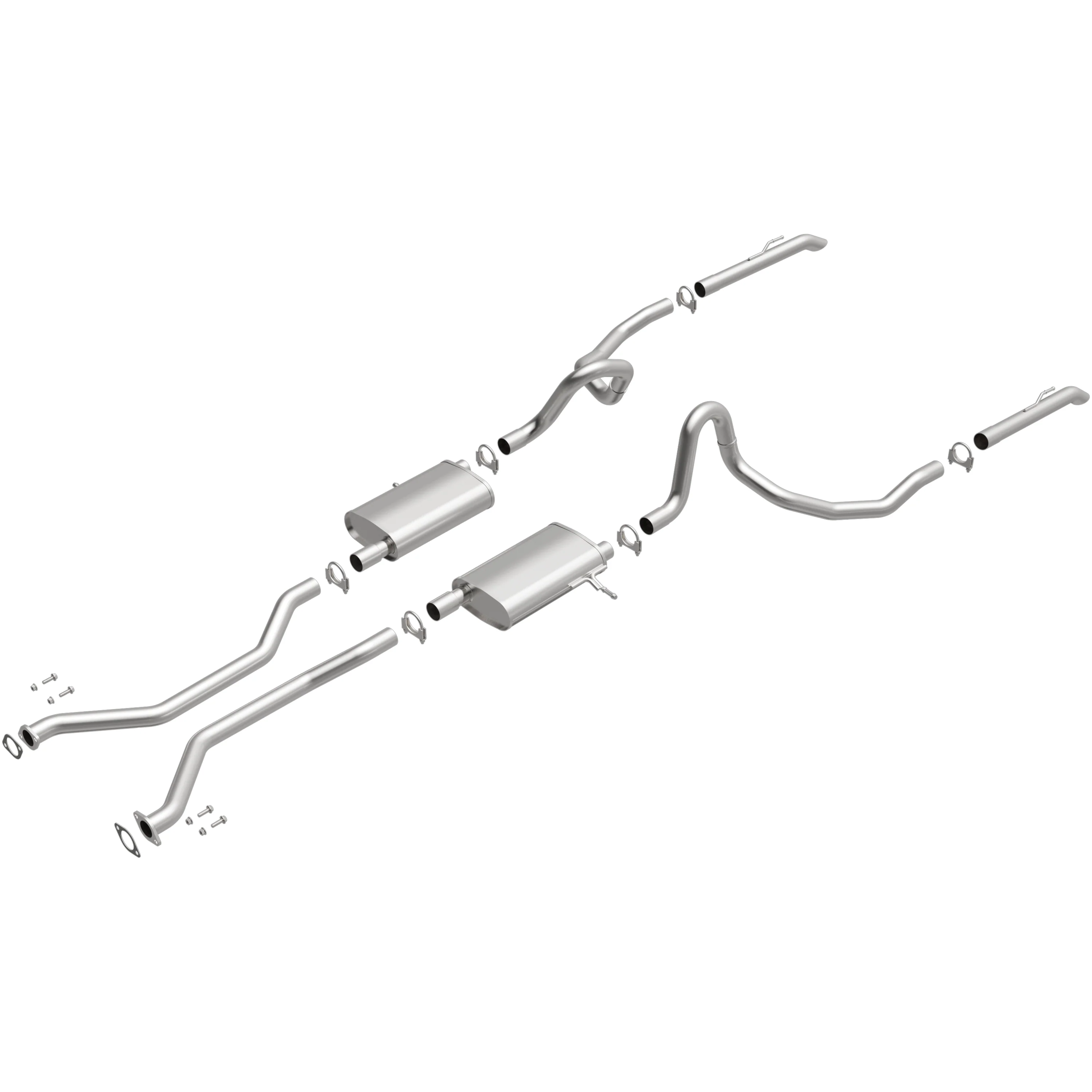 BRExhaust 2003-2011 Ford Crown Victoria 4.6L | 2003-2011 Mercury Grand Marquis 4.6L Direct-Fit Exhaust System Kit 106-0618 - Image 4
