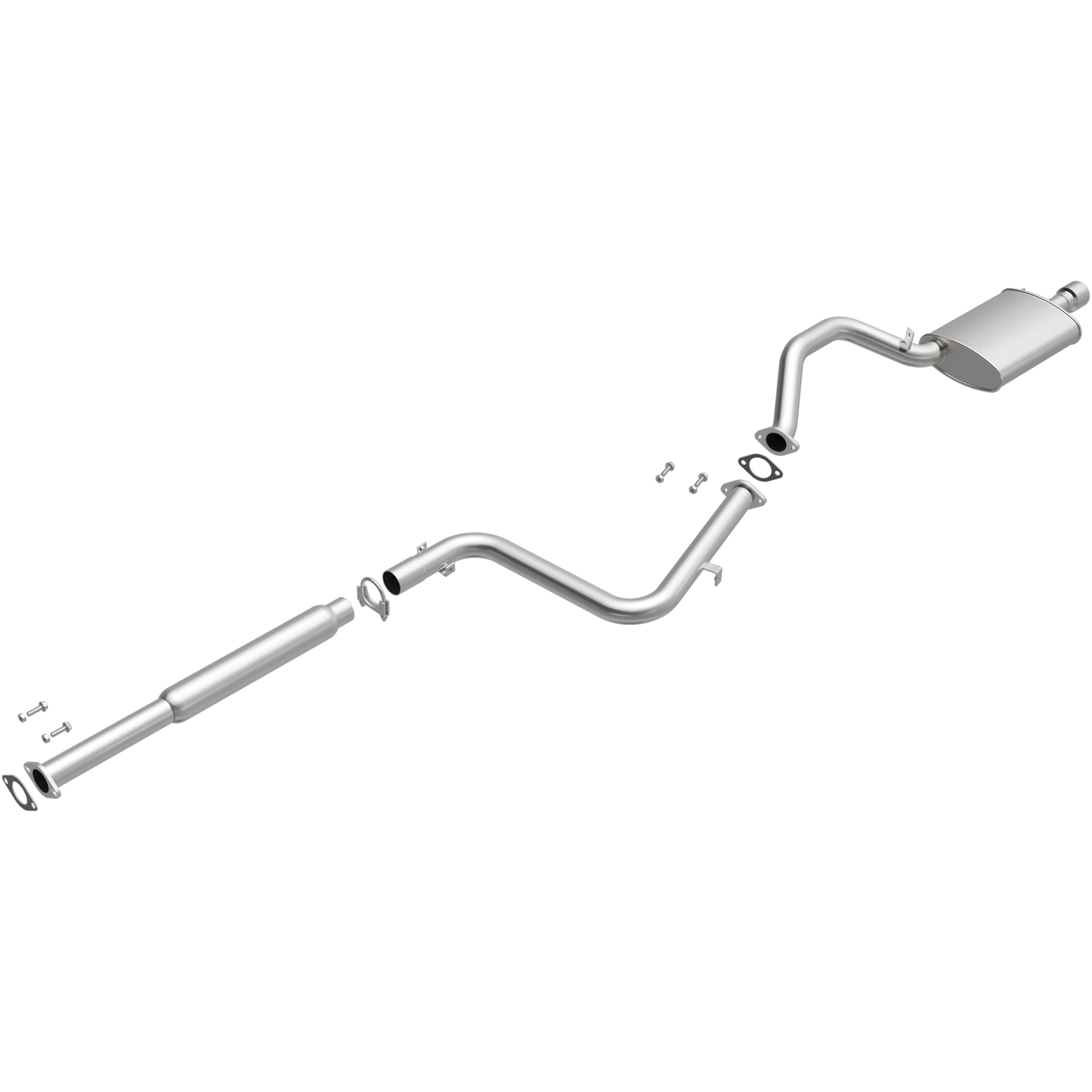 BRExhaust 2001-2005 Mitsubishi Eclipse 3.0L | 2001-2005 Mitsubishi Eclipse 2.4L Direct-Fit Exhaust System Kit 106-0622 - Image 4