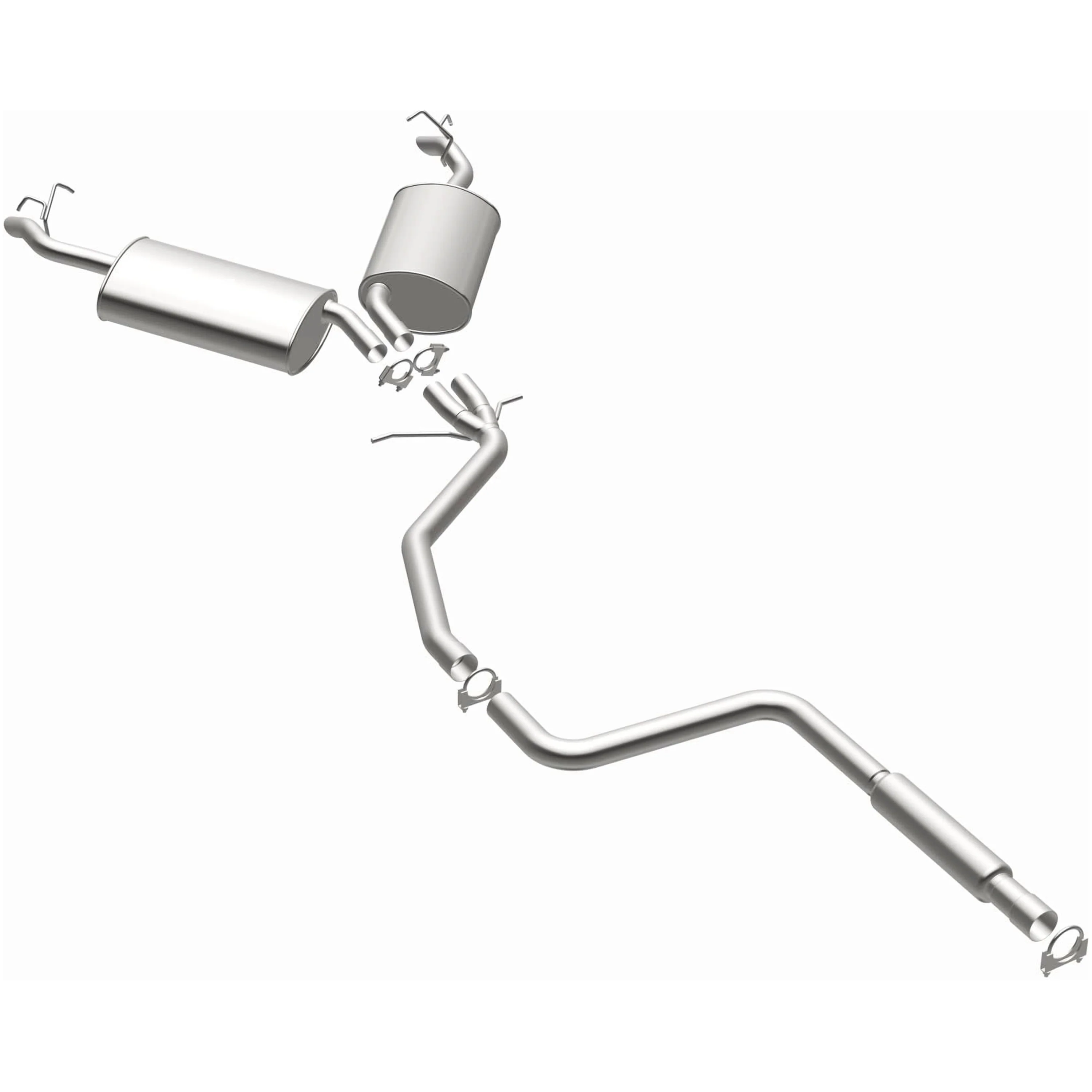 BRExhaust 1996-1999 Cadillac DeVille 4.6L Direct-Fit Exhaust System Kit 106-0624 - Image 2