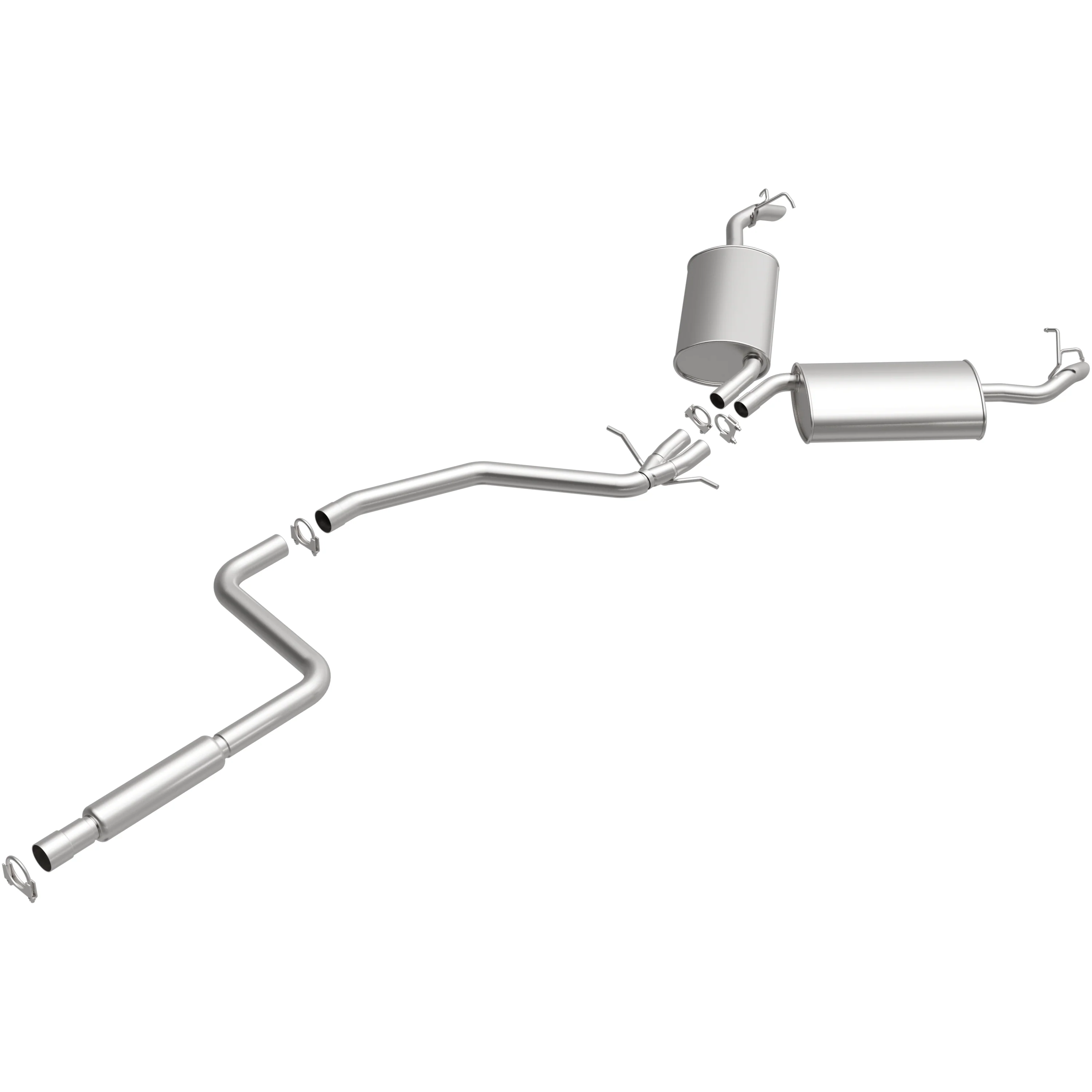 BRExhaust 1996-1999 Cadillac DeVille 4.6L Direct-Fit Exhaust System Kit 106-0624 - Image 4