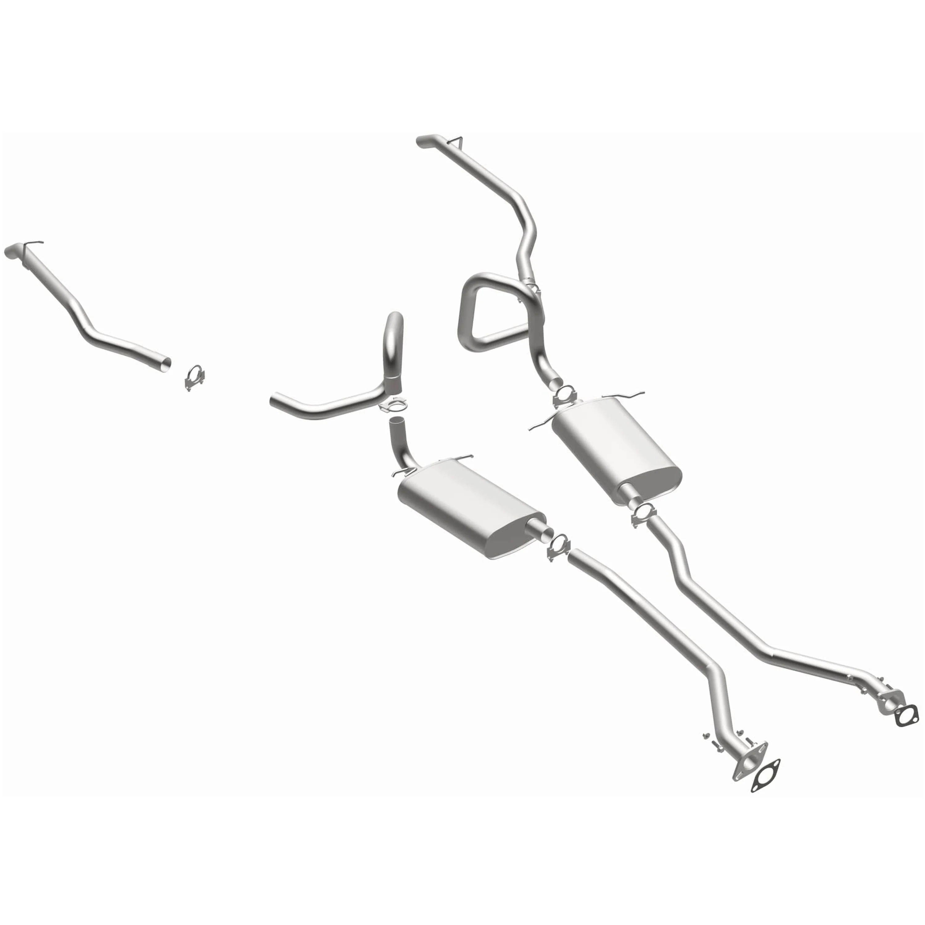 BRExhaust 1998-2002 Ford Crown Victoria 4.6L | 1998-2002 Mercury Grand Marquis 4.6L Direct-Fit Exhaust System Kit 106-0634 - Image 2