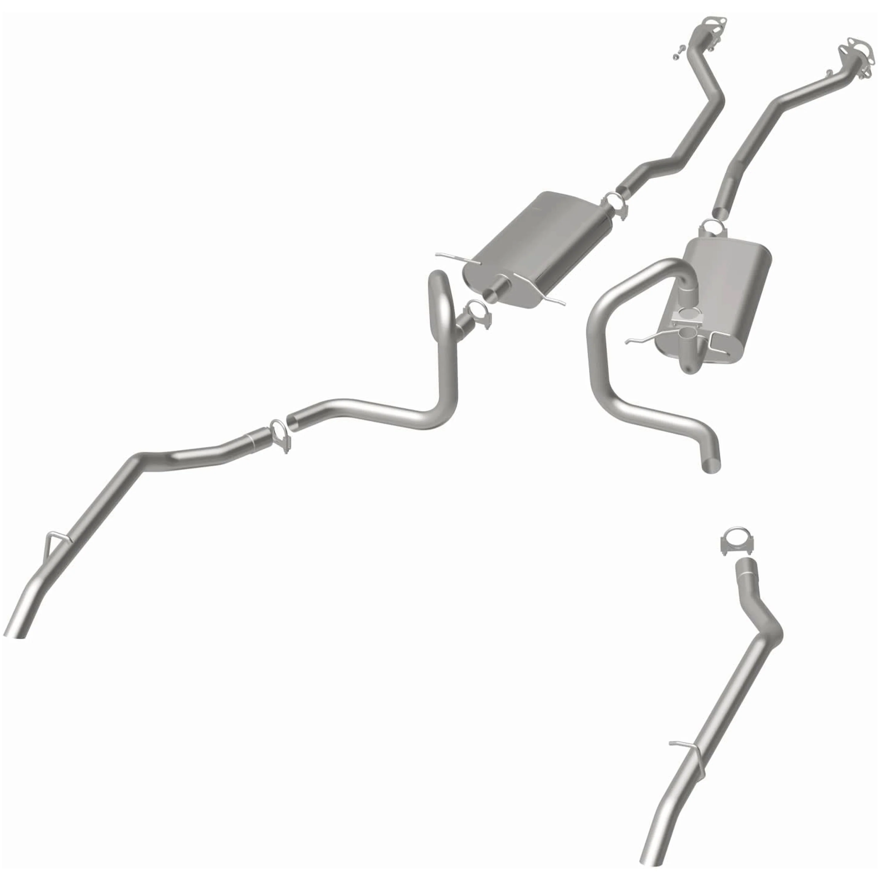 BRExhaust 1998-2002 Ford Crown Victoria 4.6L | 1998-2002 Mercury Grand Marquis 4.6L Direct-Fit Exhaust System Kit 106-0634 - Image 3
