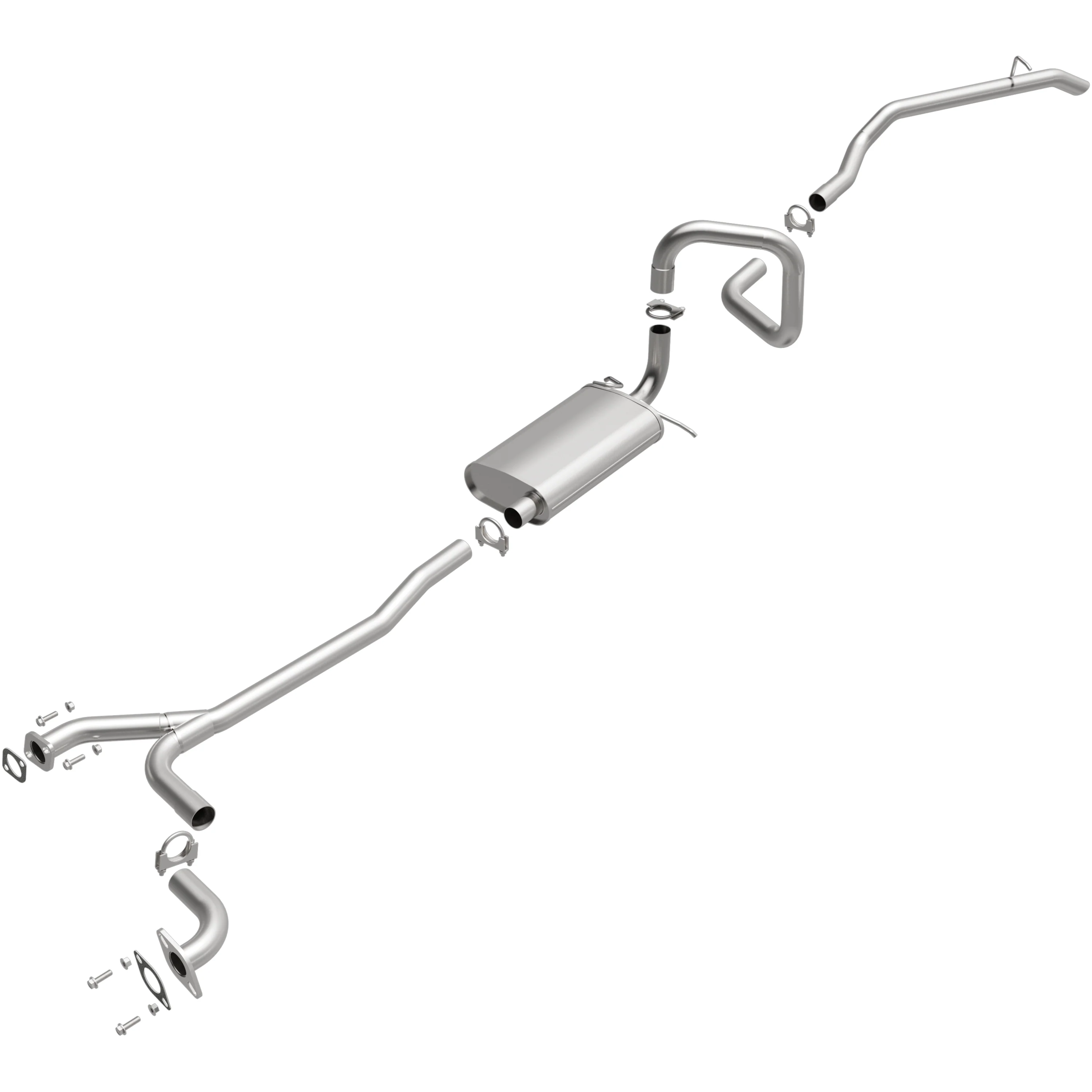 BRExhaust 1998-2002 Ford Crown Victoria 4.6L | 1998-2002 Mercury Grand Marquis 4.6L Direct-Fit Exhaust System Kit 106-0637 - Image 2