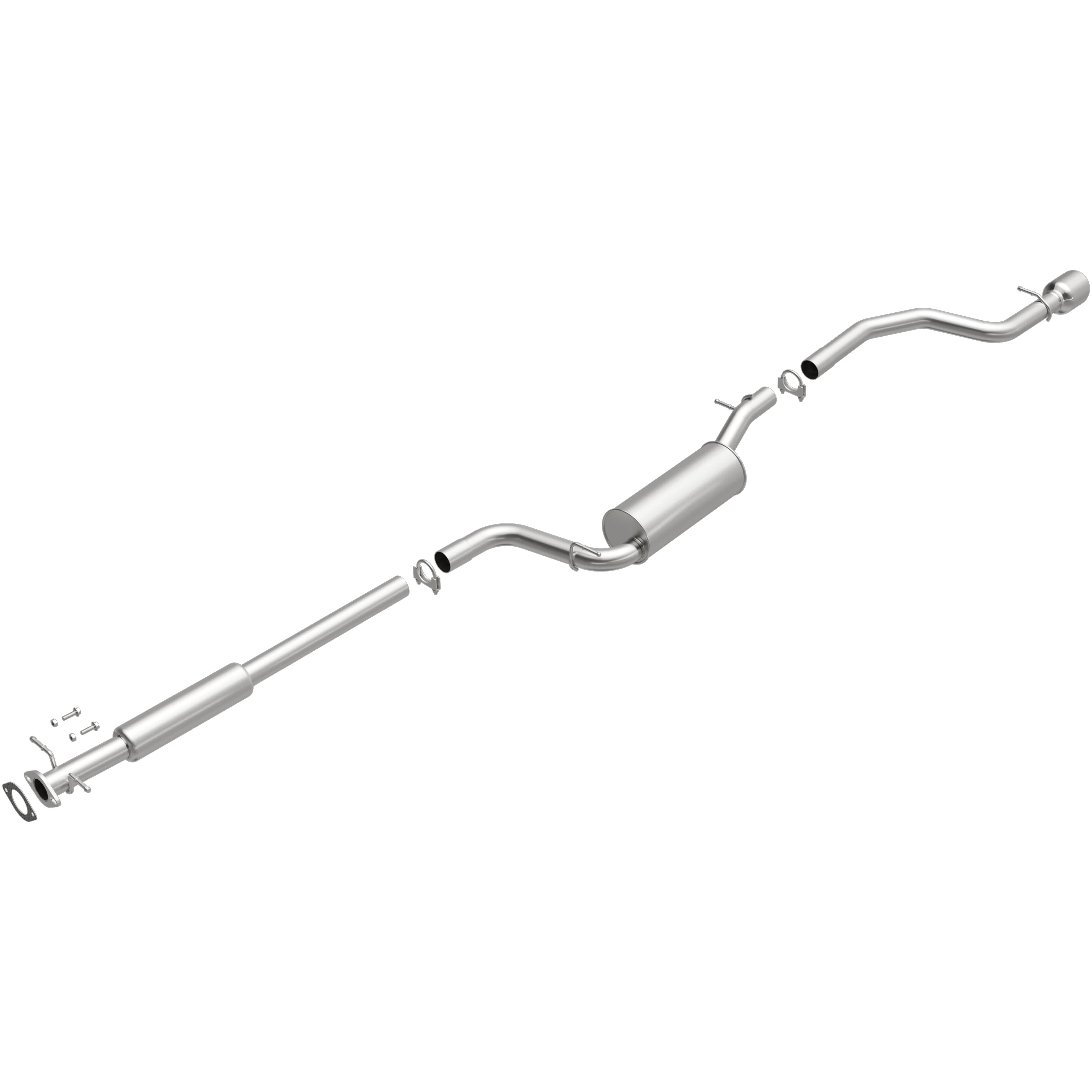 BRExhaust 2008-2011 Ford Focus 2.0L Direct-Fit Exhaust System Kit 106-0645 - Image 4