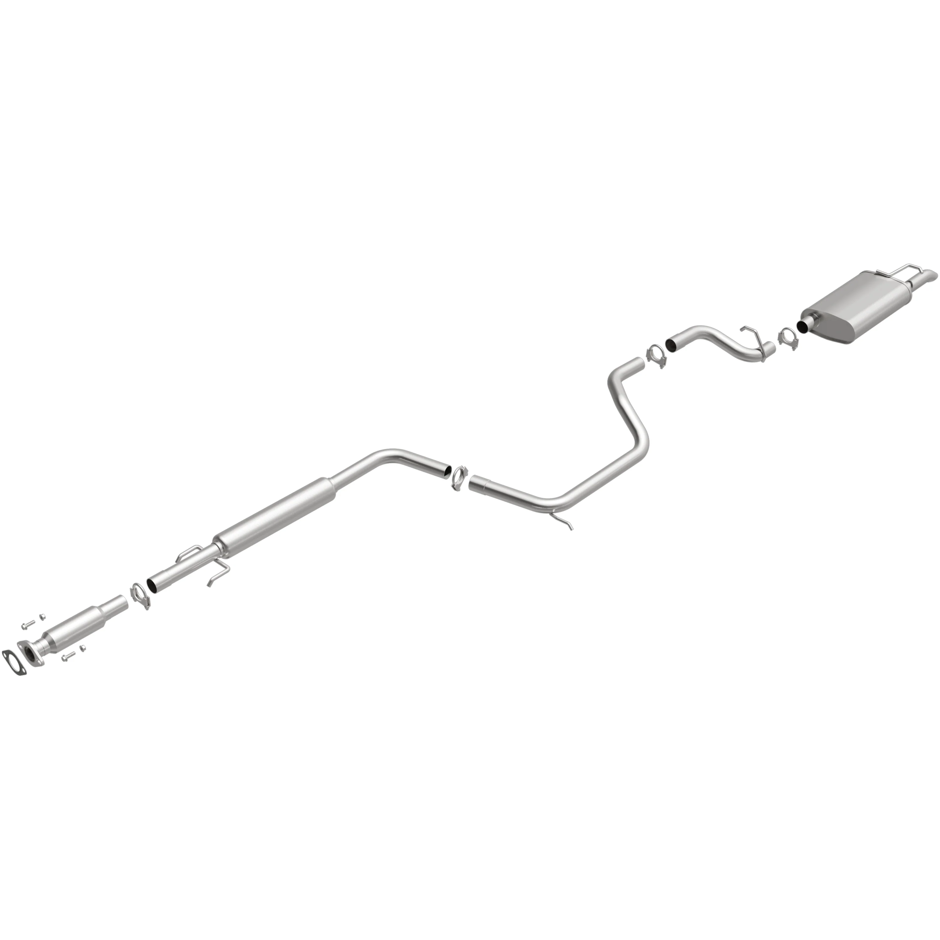 BRExhaust 1996-1999 Ford Taurus 3.0L | 1996-1999 Mercury Sable 3.0L Direct-Fit Exhaust System Kit 106-0648 - Image 2
