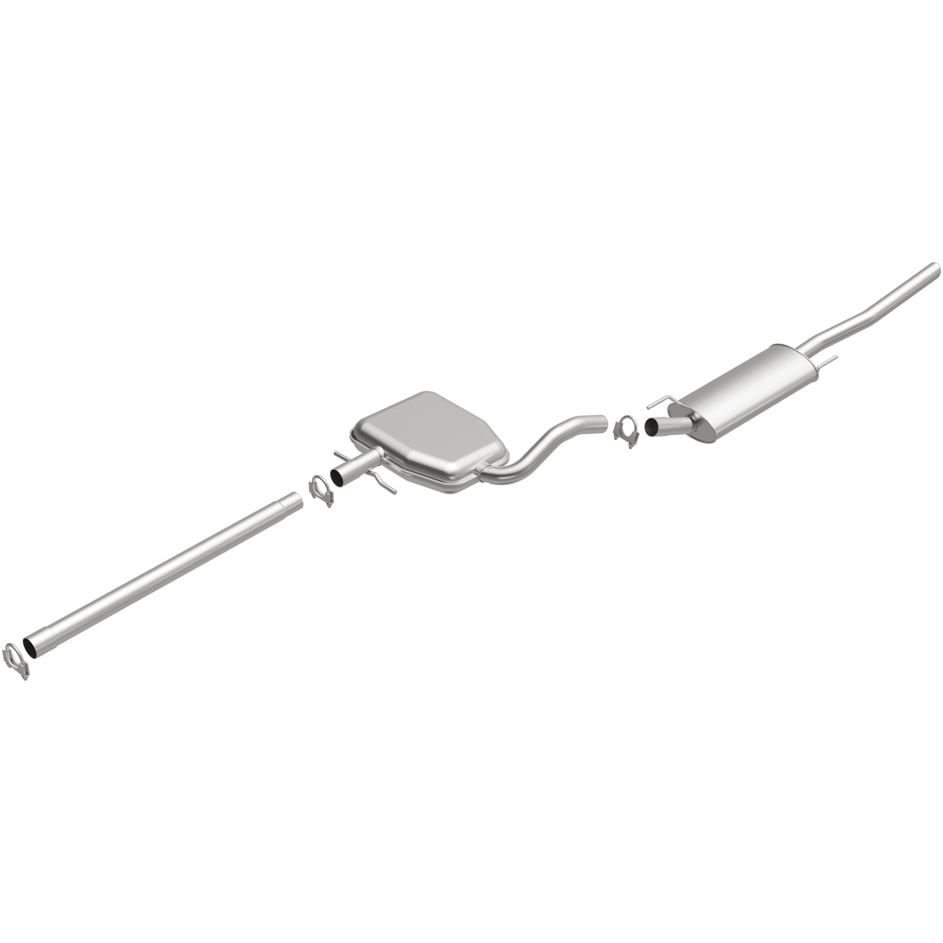 BRExhaust 1993-1999 Volkswagen Jetta 2.0L Direct-Fit Exhaust System Kit 106-0653 - Image 2