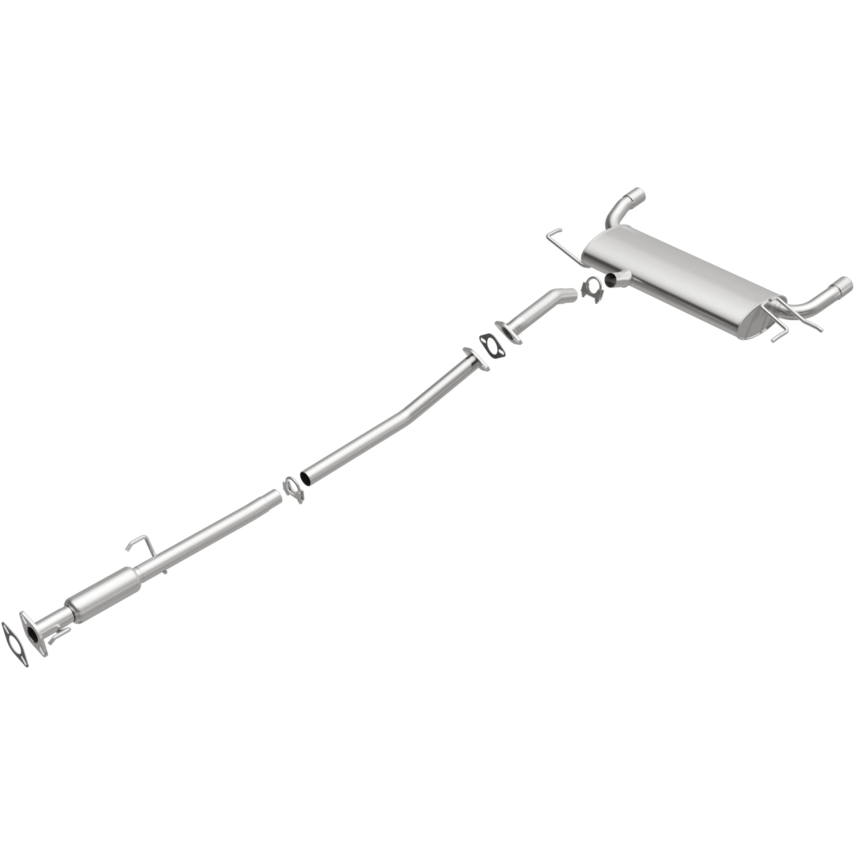 BRExhaust 2005-2010 Kia Sportage 2.7L | 2005-2008 Hyundai Tucson 2.7L Direct-Fit Exhaust System Kit 106-0660 - Image 2