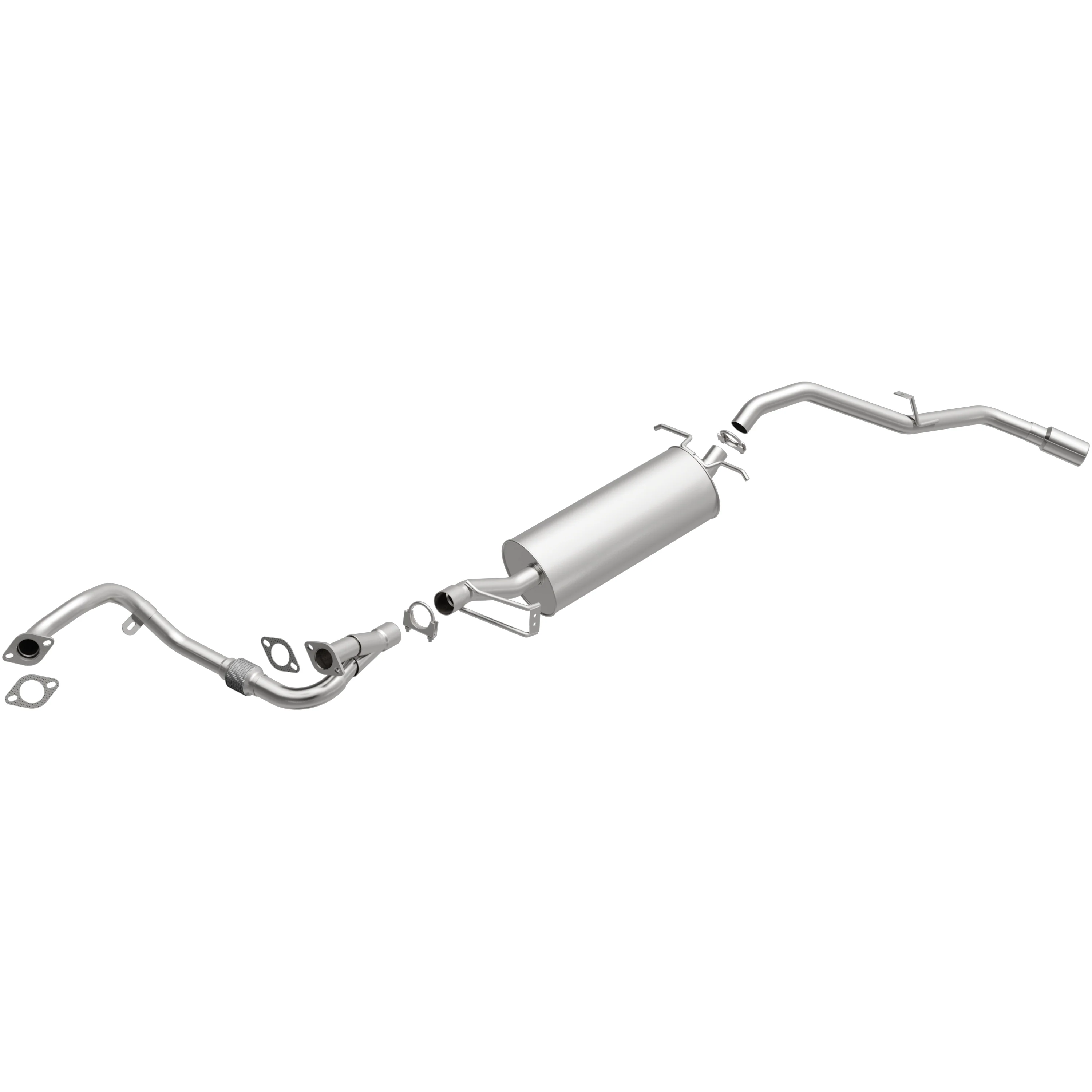BRExhaust 2002-2004 Nissan Xterra 3.3L Direct-Fit Exhaust System Kit 106-0671 - Image 2