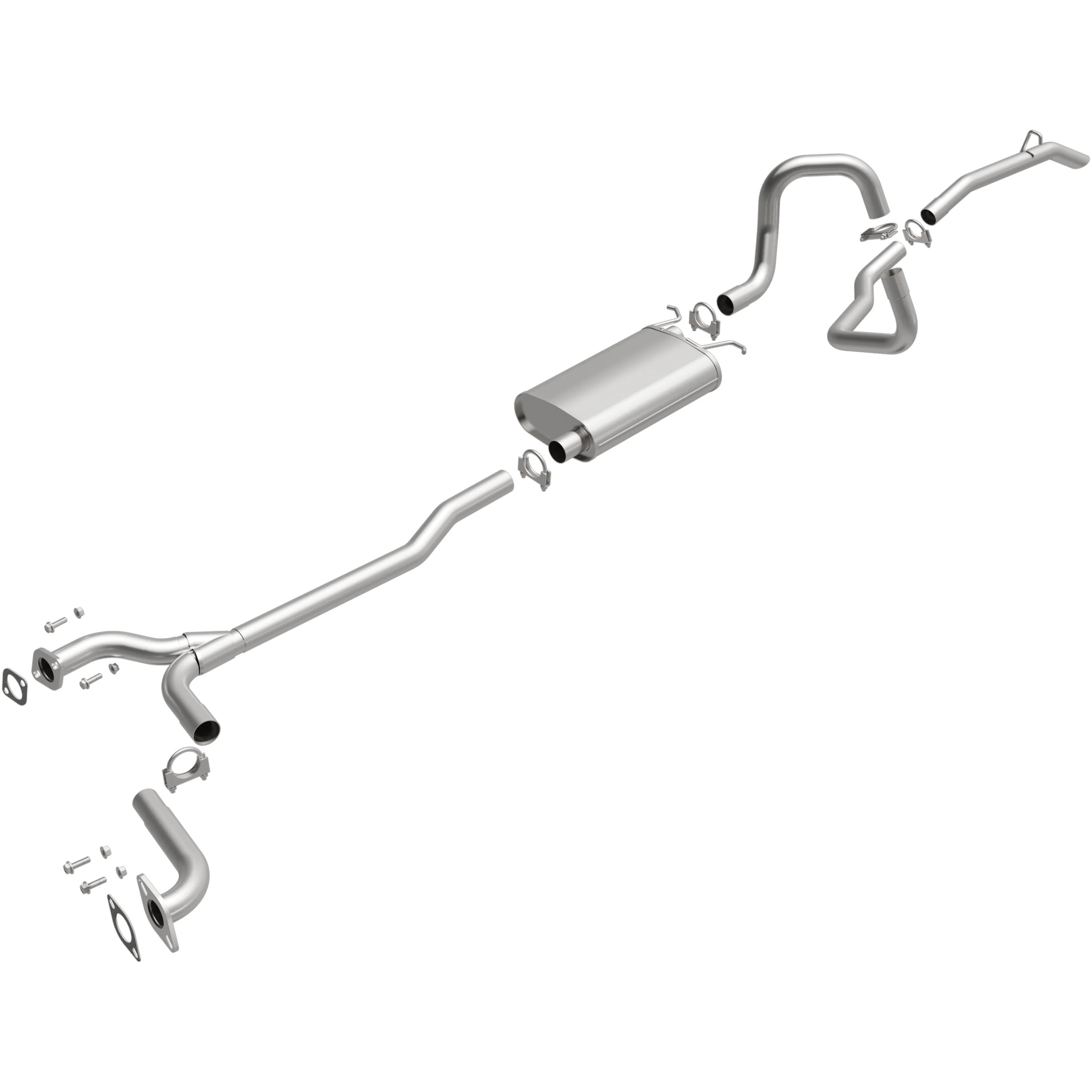 BRExhaust 1995-1997 Ford Crown Victoria 4.6L | 1995-1997 Mercury Grand Marquis 4.6L Direct-Fit Exhaust System Kit 106-0690 - Image 4
