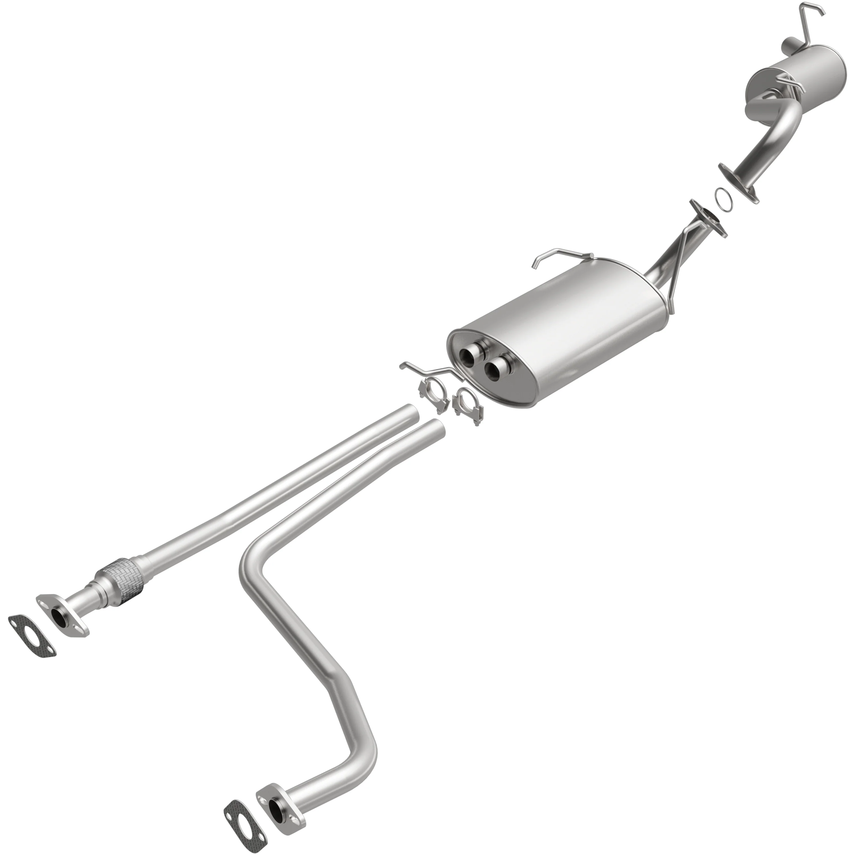 BRExhaust 1996-2000 Nissan Pathfinder 3.3L | 1997-2000 INFINITI QX4 3.3L Direct-Fit Exhaust System Kit 106-0712 - Image 2