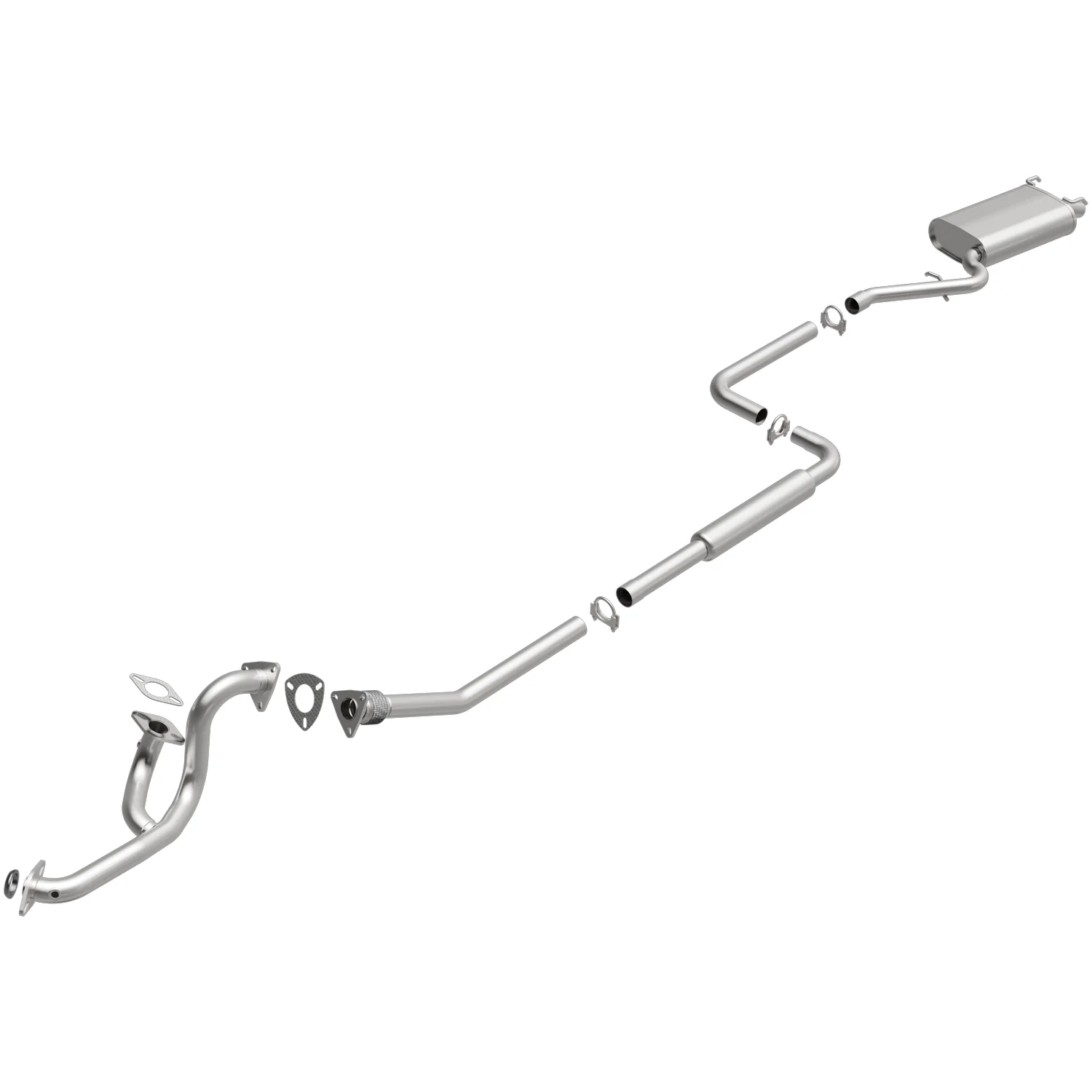 BRExhaust 2001-2006 Chrysler Sebring 2.7L | 2001-2006 Dodge Stratus 2.7L Direct-Fit Exhaust System Kit 106-0716 - Image 2