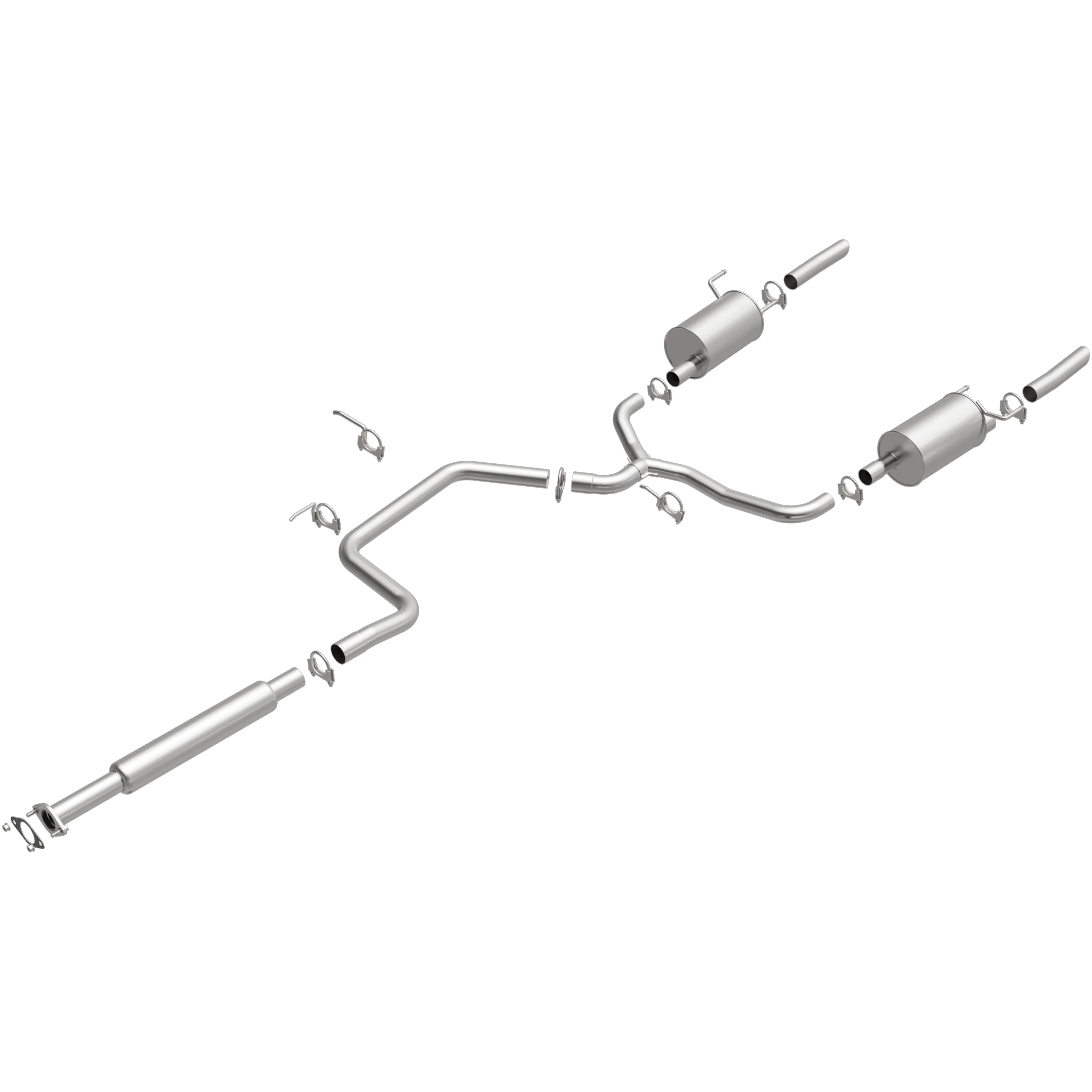 BRExhaust 2000-2005 Chevrolet Monte Carlo SS 3.8L | 1997-2002 Pontiac Grand Prix 3.8L Direct-Fit Exhaust System Kit 106-0725 - Image 2
