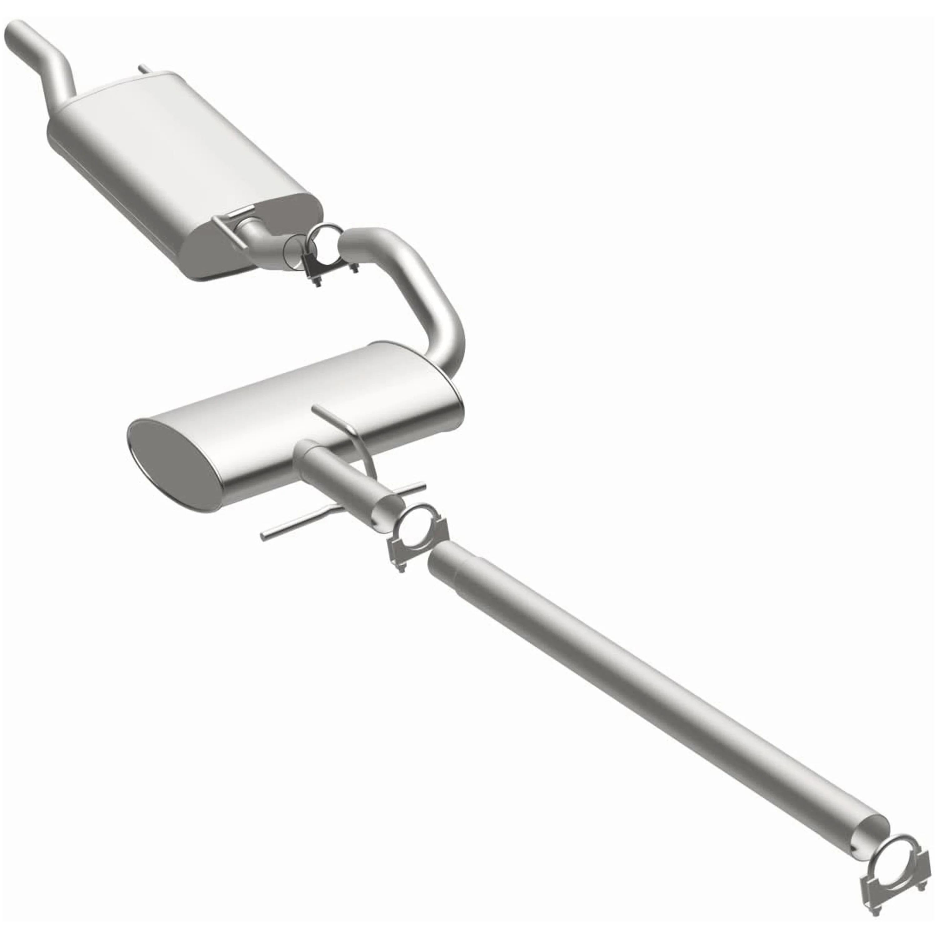 BRExhaust 1995-2002 Volkswagen Cabrio 2.0L | 1993-1999 Volkswagen Golf 2.0L Direct-Fit Exhaust System Kit 106-0729 - Image 2