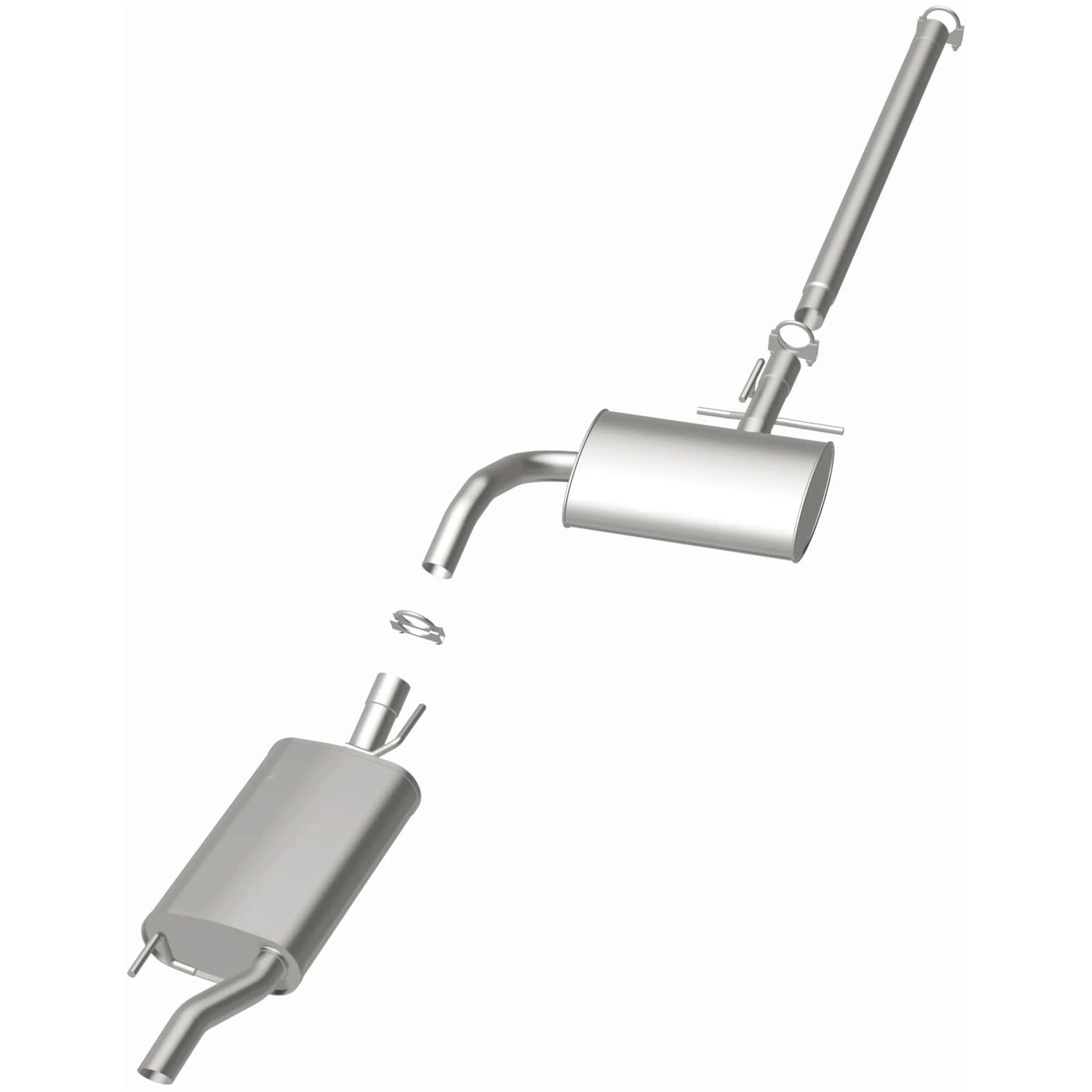 BRExhaust 1995-2002 Volkswagen Cabrio 2.0L | 1993-1999 Volkswagen Golf 2.0L Direct-Fit Exhaust System Kit 106-0729 - Image 3