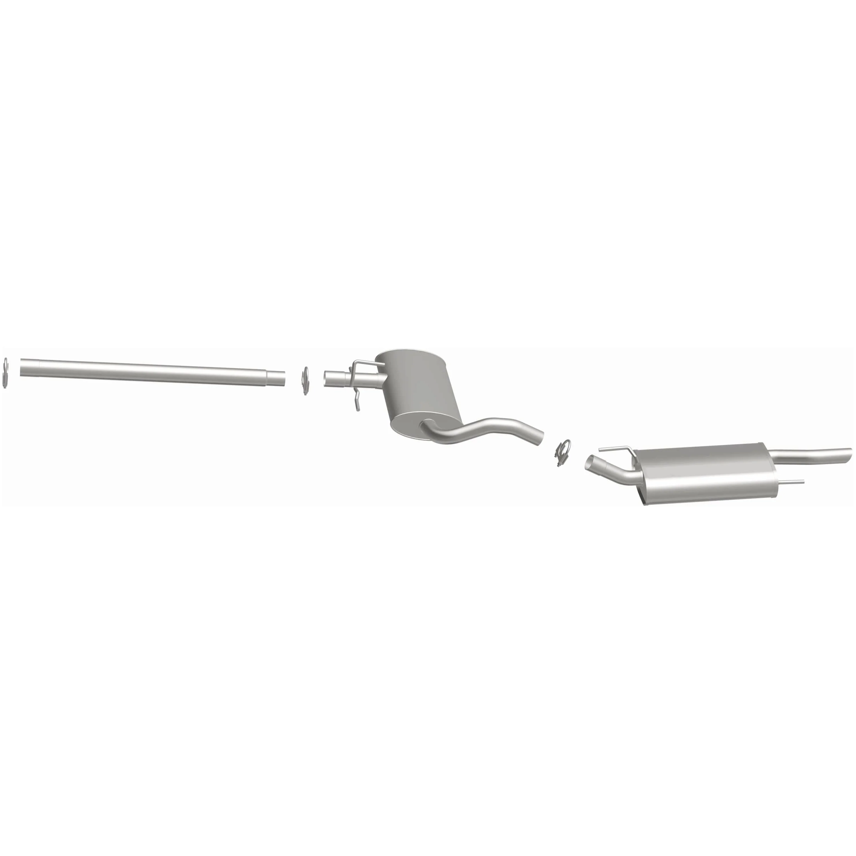 BRExhaust 1995-2002 Volkswagen Cabrio 2.0L | 1993-1999 Volkswagen Golf 2.0L Direct-Fit Exhaust System Kit 106-0729 - Image 5