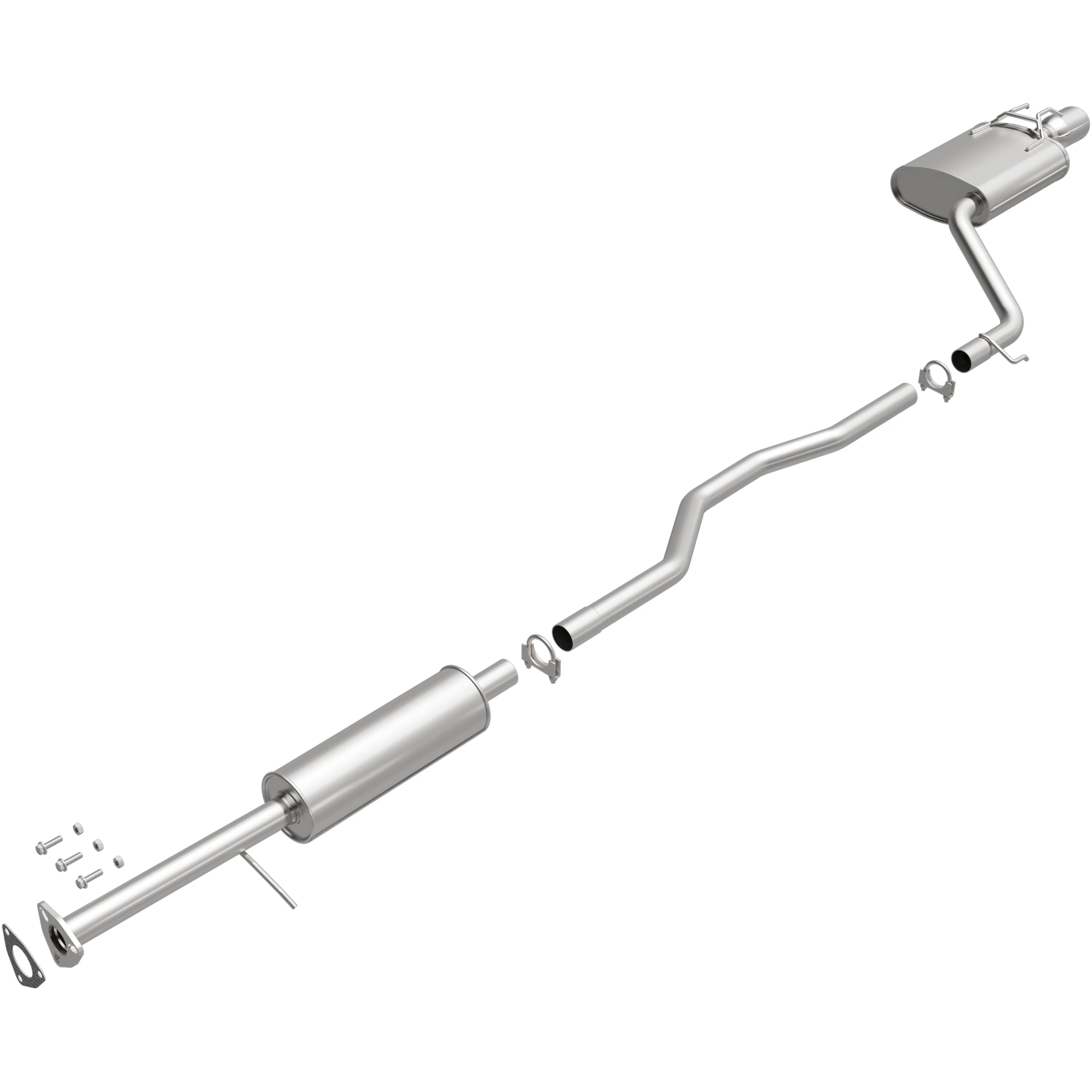 BRExhaust 2013-2017 Honda Accord 2.4L Direct-Fit Exhaust System Kit 106-0752 - Image 4