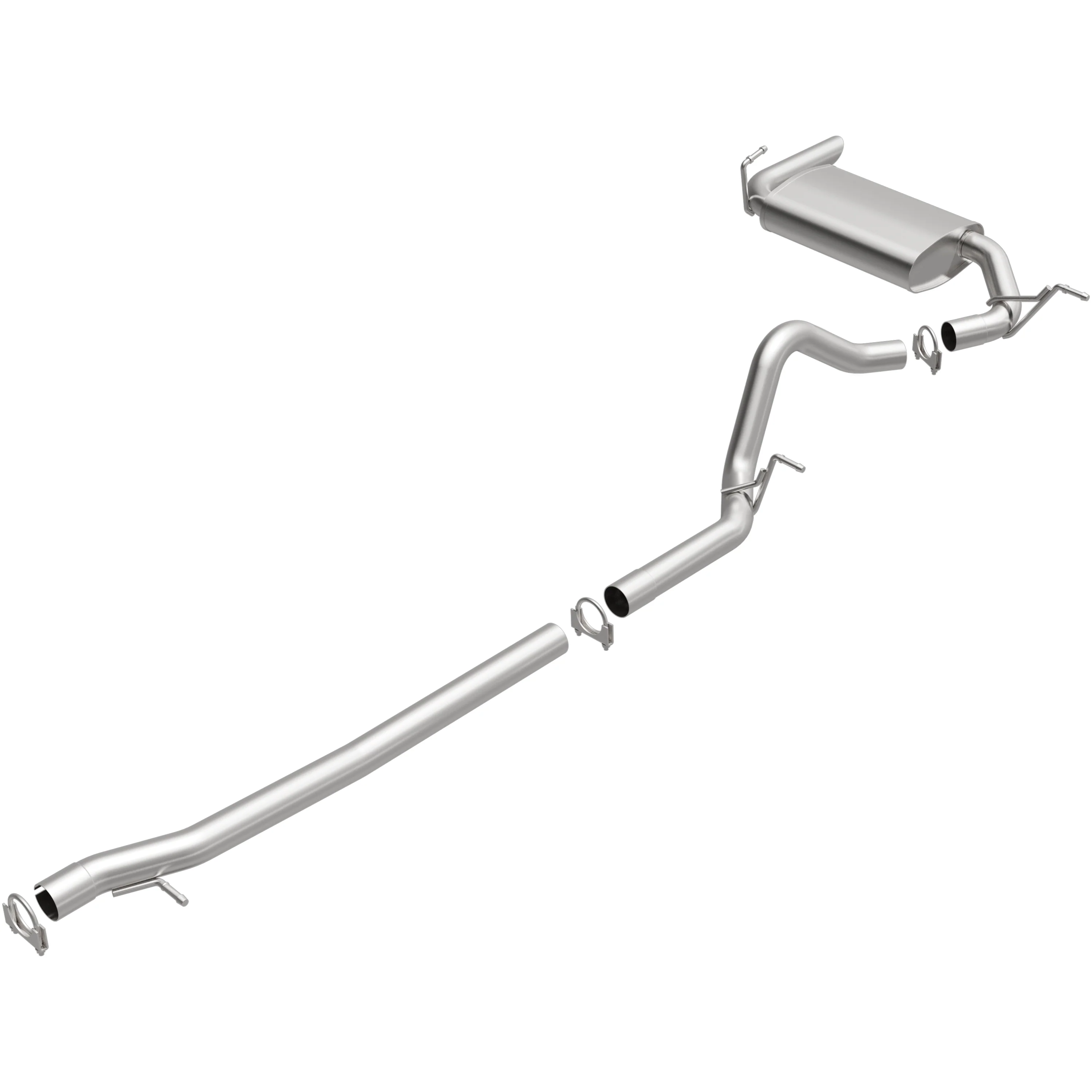 BRExhaust 2018 Jeep Wrangler JK 3.6L | 2012-2017 Jeep Wrangler 3.6L Direct-Fit Exhaust System Kit 106-0754 - Image 2