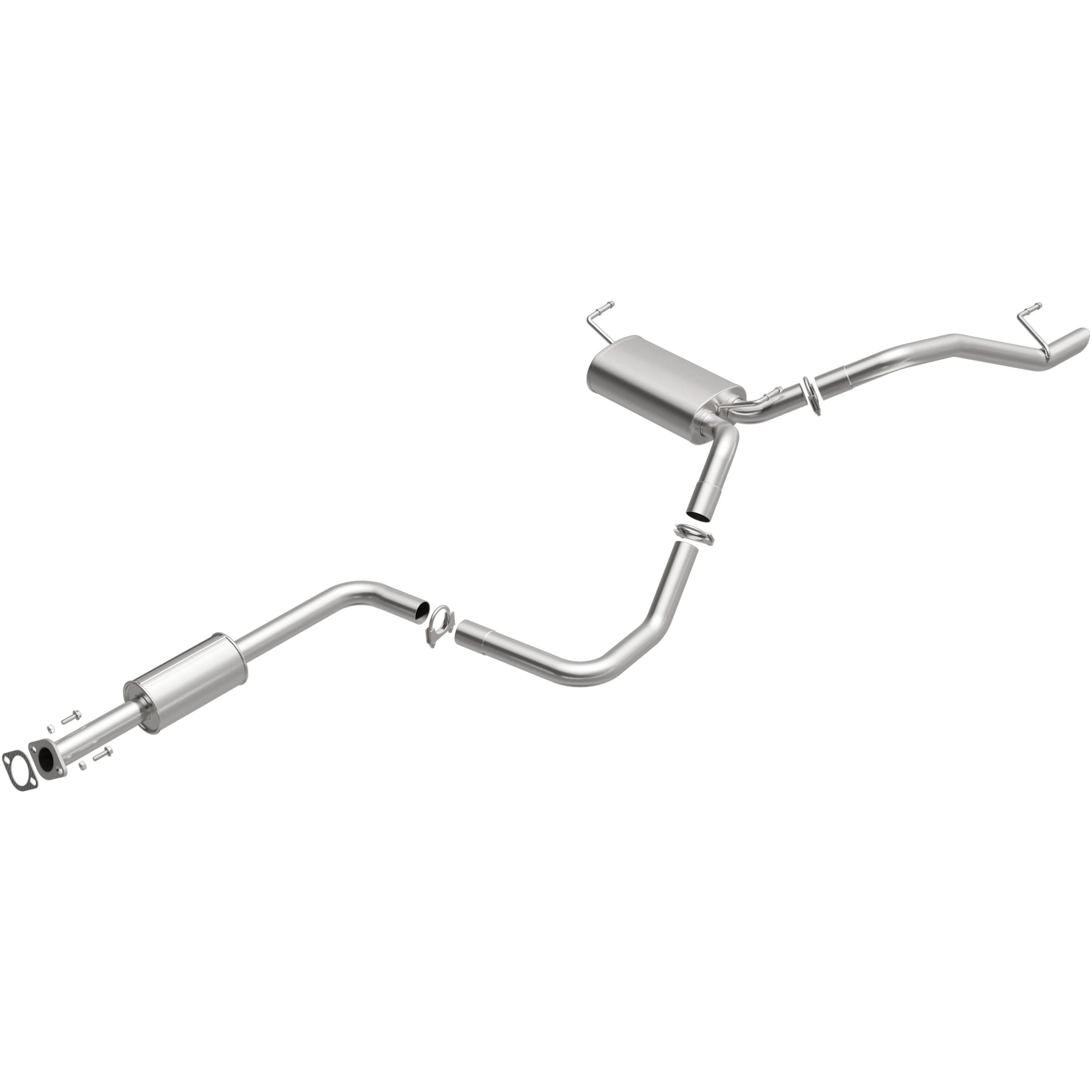 BRExhaust 2011-2015 Chevrolet Cruze 1.4L | 2011-2015 Chevrolet Cruze 1.8L Direct-Fit Exhaust System Kit 106-0757 - Image 2