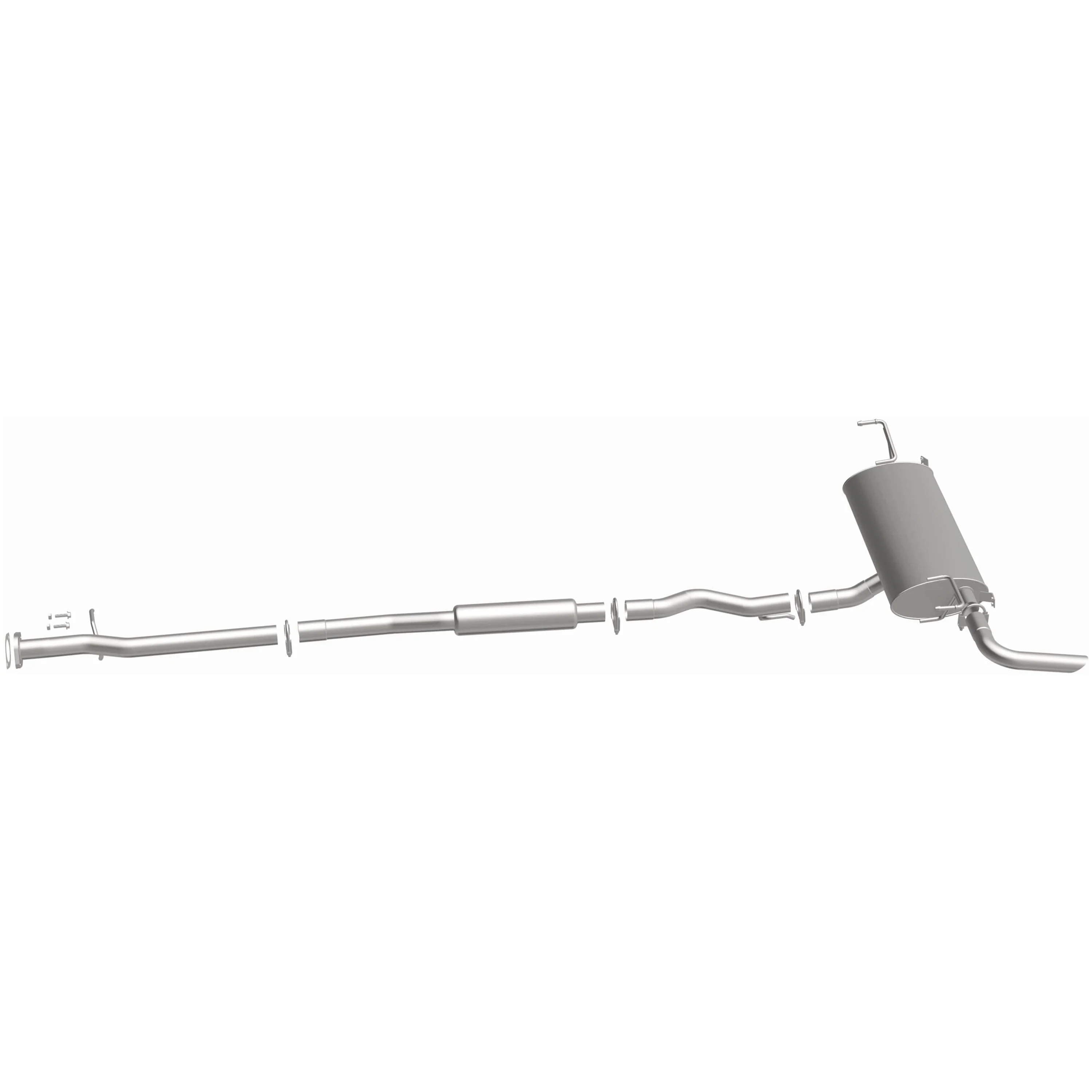 BRExhaust 2014-2019 Nissan Rogue 2.5L Direct-Fit Exhaust System Kit 106-0758 - Image 5